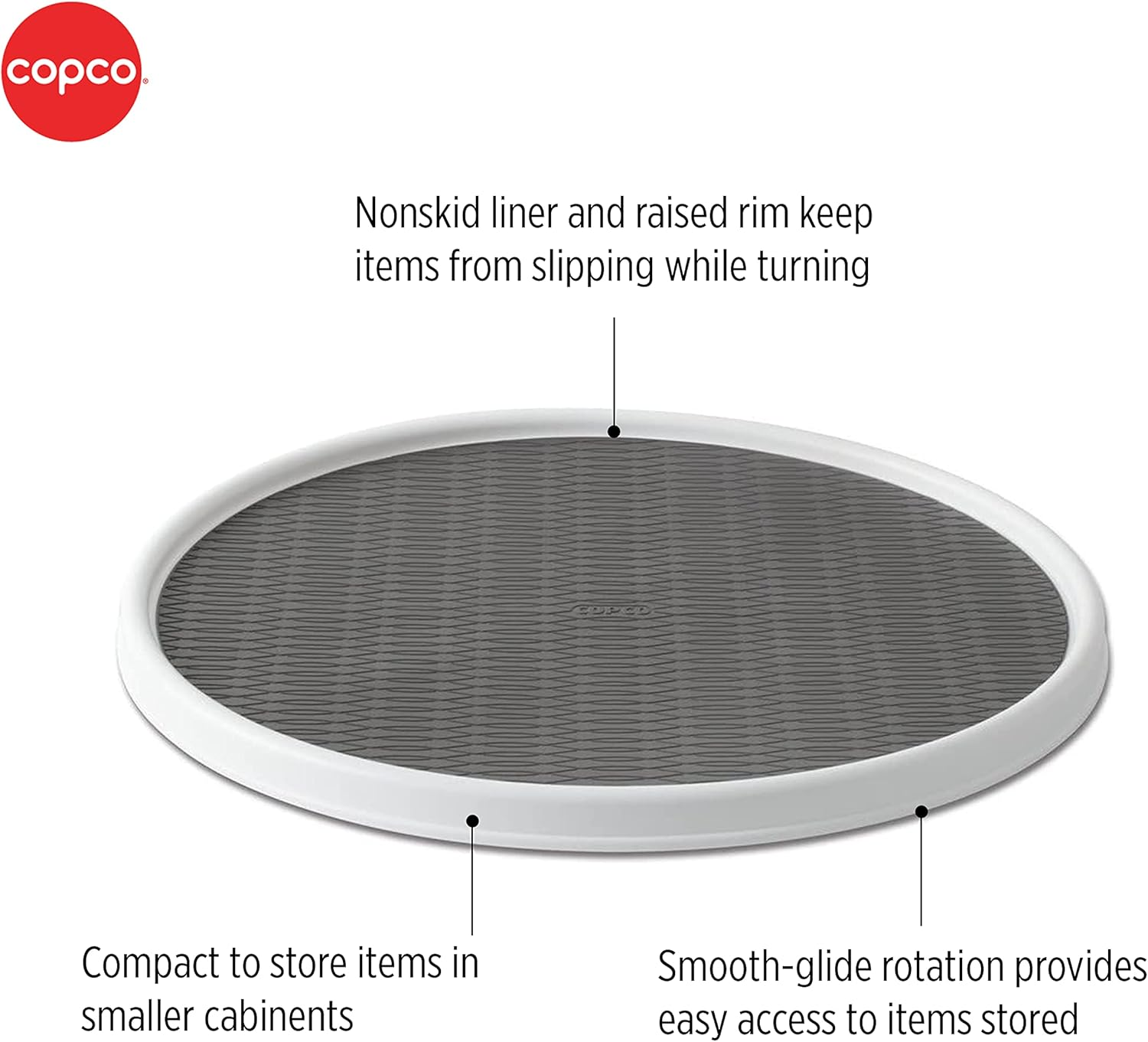 Copco Non-Skid Cabinet Turntable, 9-Inch image number 5