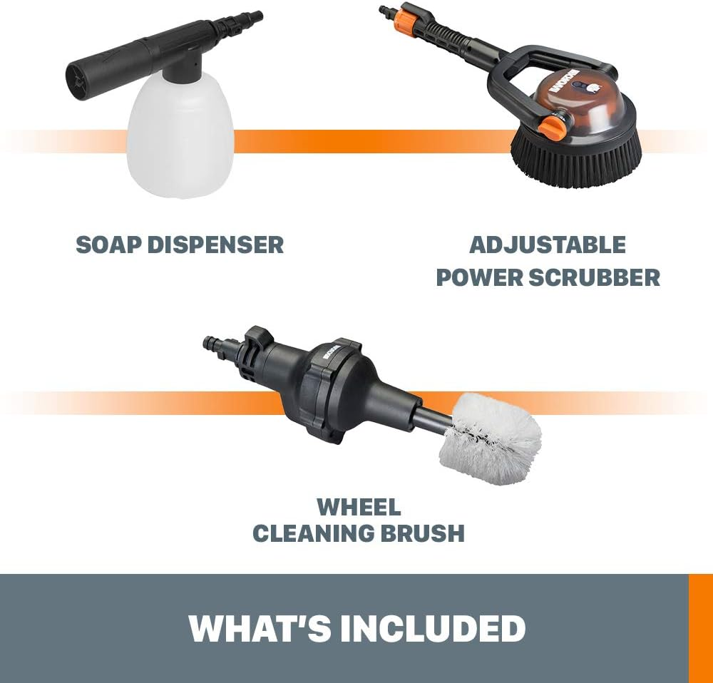WORX Hydroshot Auto/Boat Cleaning Accessory Kit - WA4071 image number 1