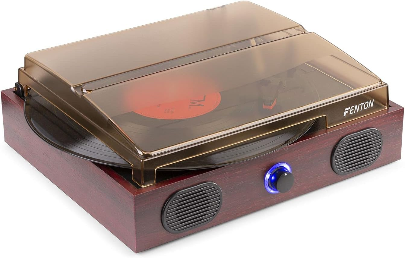 Fenton RP105 Record Player Vinyl Turn Table with Built in Speakers USB to MP3 Portable Briefcase Vintage Retro image number 3