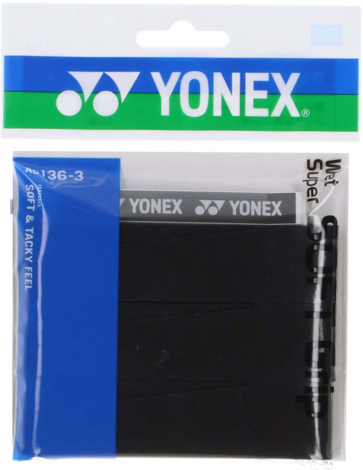 YONEX AC1363 Tennis Grip Tape, Wet Super Soft Grip, Wet, Soft, Cushioning, Dark Purple (240)