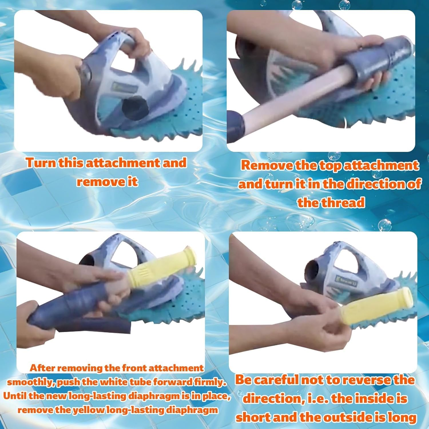 Baracuda Diaphragm Cassette Replacement for Zodiac Pool Cleaners, 2-Pack Compatible Diaphragm Cassette Replacement, Silicone, Durable & Long Life with 2 Pack Ring, G2 G3 G4 W81710 W69698 image number 4