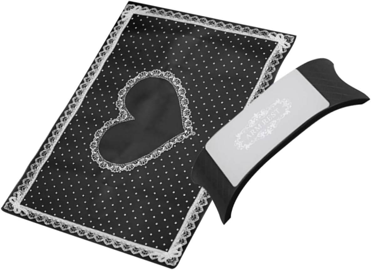 Healeved Foldable Hand Pillow Silicone Manicure Mat Washable Nail Beauty Tool Hand Pad Cushion Practice Nail Arm Rest