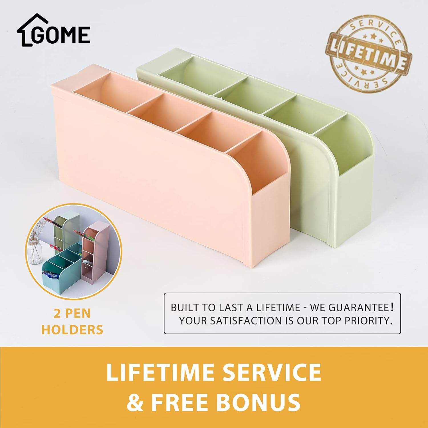 Gome under Desk Pull-Out Drawer - Storage Organizer Office Mounted, Easy Slide-Out Pencil Drawer for Saving Space, under Flat-Top Desk Storage Ideal for Sit-Stand Workstation image number 4