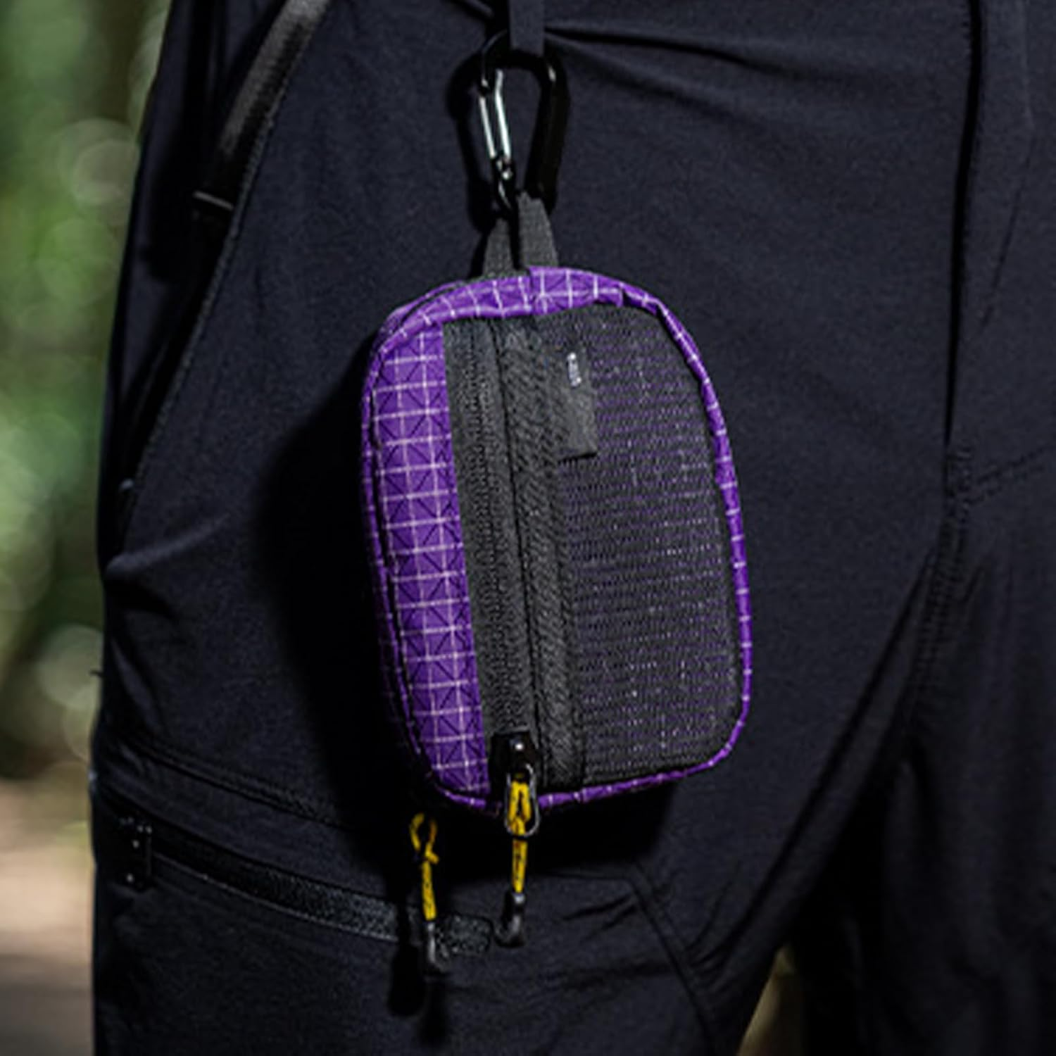 Portable Shoulder Strap Pouch, Waterproof Travel Bag for Daily Utility, Secure Multi-Pocket Organizer, Adorable Outdoor Gear Holder for Premium Sports Adventure and Casual Mobility Accessory - Purple image number 5