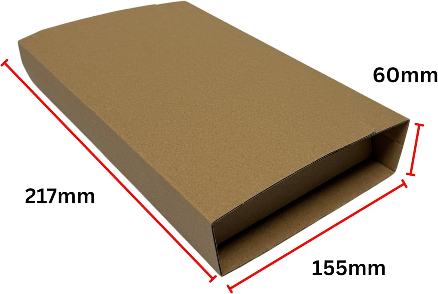 OZPACK Book Wrap Box &ndash; Self-Seal Corrugated Cardboard Mailers | Adjustable Depth Postal Boxes for Textbooks & Small Products | Fast-Fold Book Wrap for Secure Shipping &ndash; Cardboard Box Size 217X155X60Mm image number 6