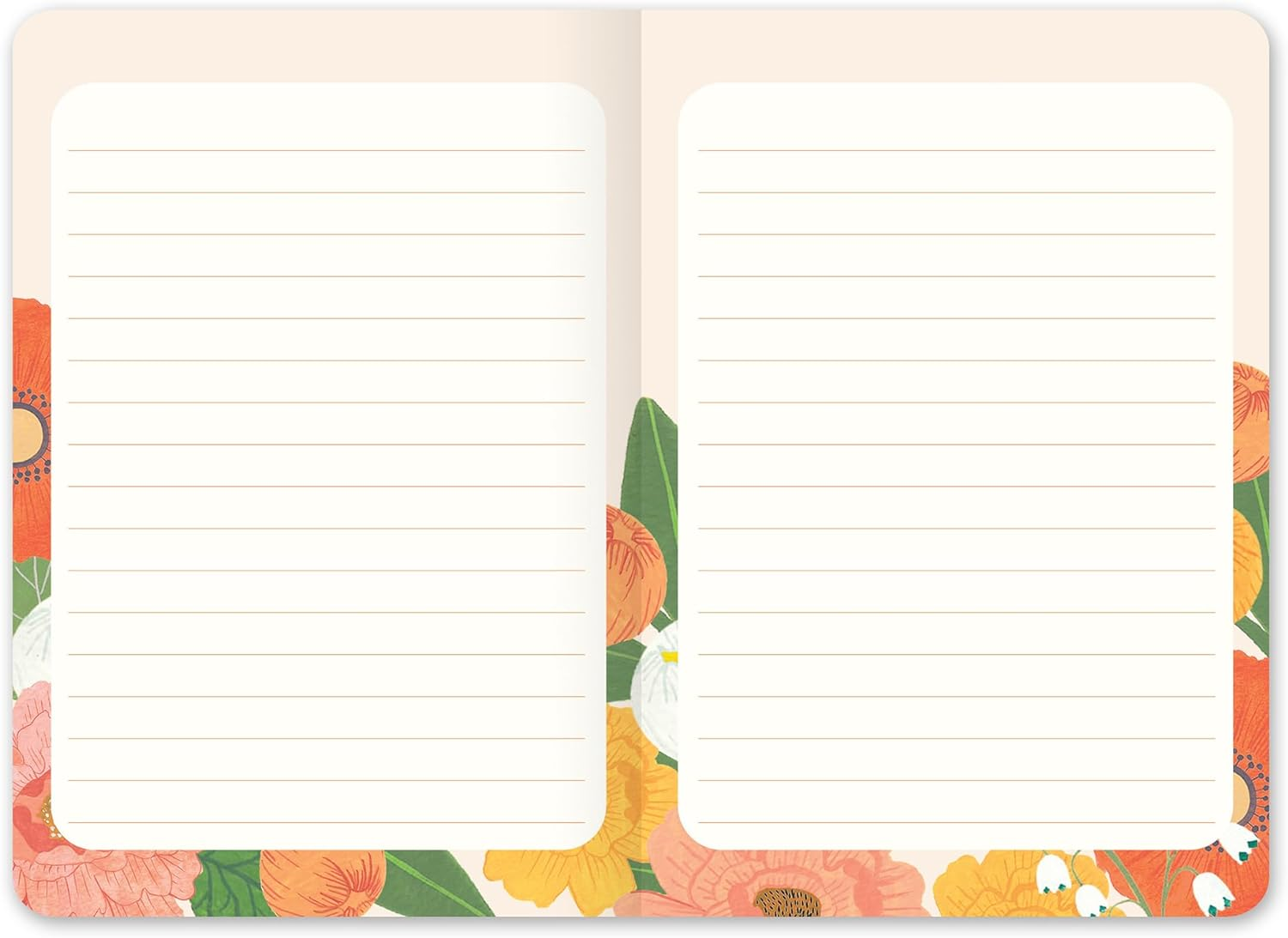 Orange Circle 2024 Bella Flora Monthly Pocket Planner