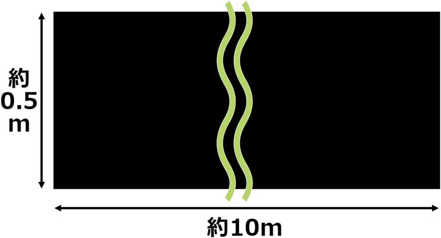 Safety 3 High Density Weed Barrier Sheet, Brown, Weather Resistant, Approx. 3 Years, Width 1.6 Ft (0.5 M) X Length 32.8 Ft (10 M) image number 5