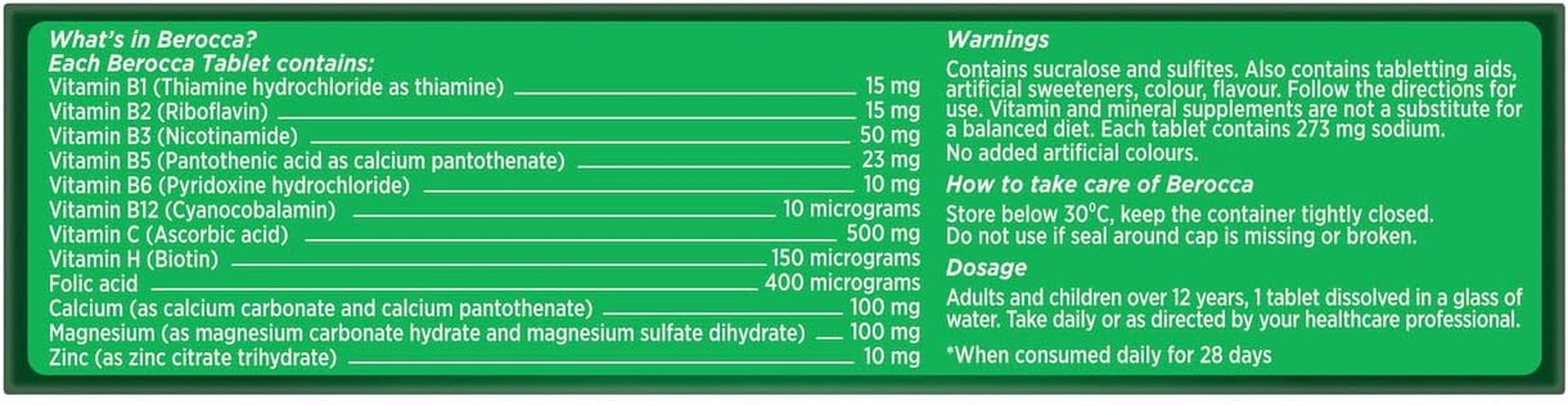 Berocca Energy Mango & Orange Flavour 45 image number 2