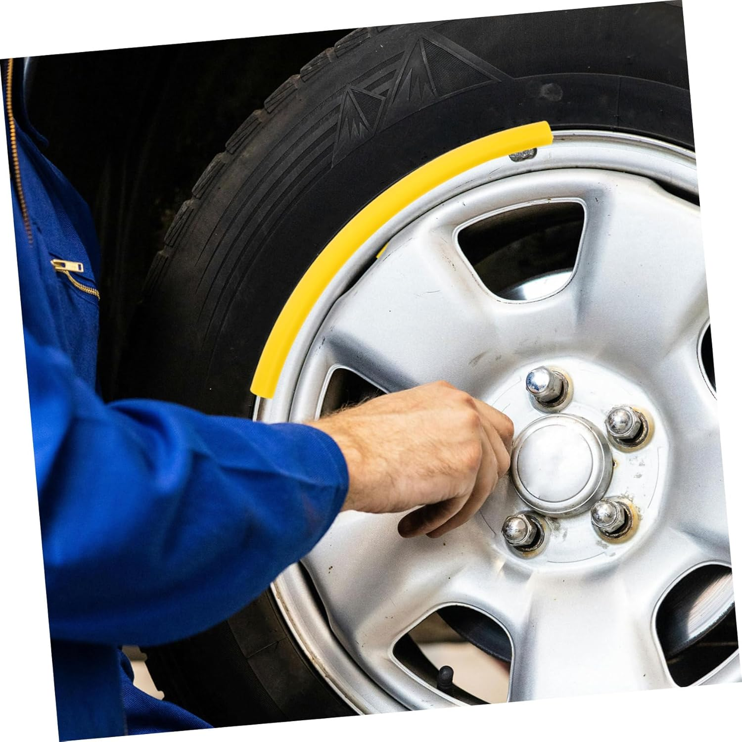 HORIALENCE 2Pcs Rim Protectors for Car and Motorcycle Thick Wear-Resistant Wheel Rim Protectors Scratch Prevention Stylish Design for Enhanced Vehicle Aesthetics Automotive Accessories