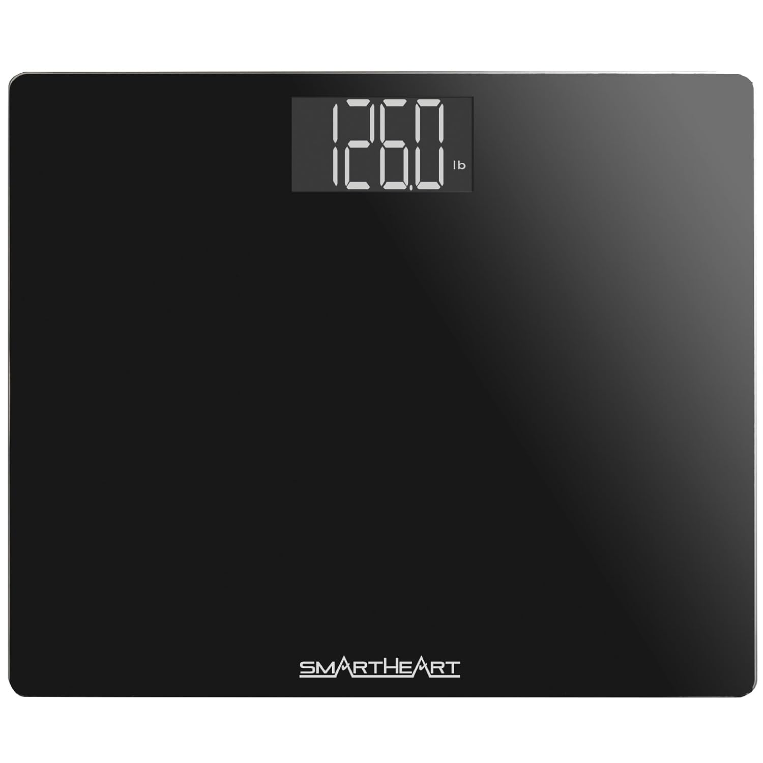 Smartheart Wide Platform Digital Weight Scale | 551 Lbs / 250 Kg Capacity | Tempered Glass Auto-On | Quick, Accurate Body Weight Measurements | Measurement Modes: LBS, KG or ST image number 5
