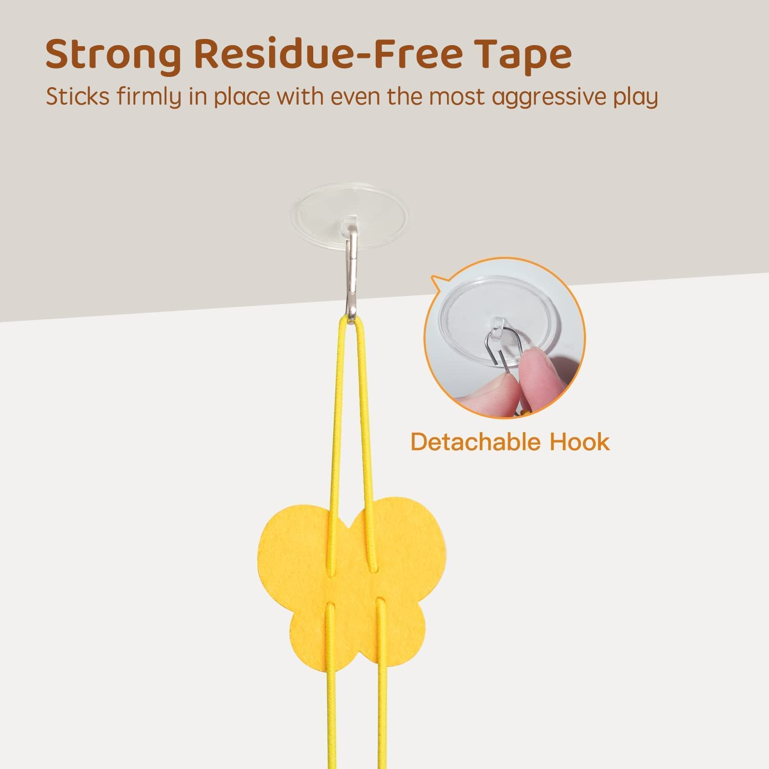 Cat Toys for over the Door, 5PCS Retractable Kitten Jump Exercise Toys, Hanging Cat Toys, Interactive Elastic Rope Cat Teasers, Catnip Feather Mice Kitten Play Chase Practice image number 5