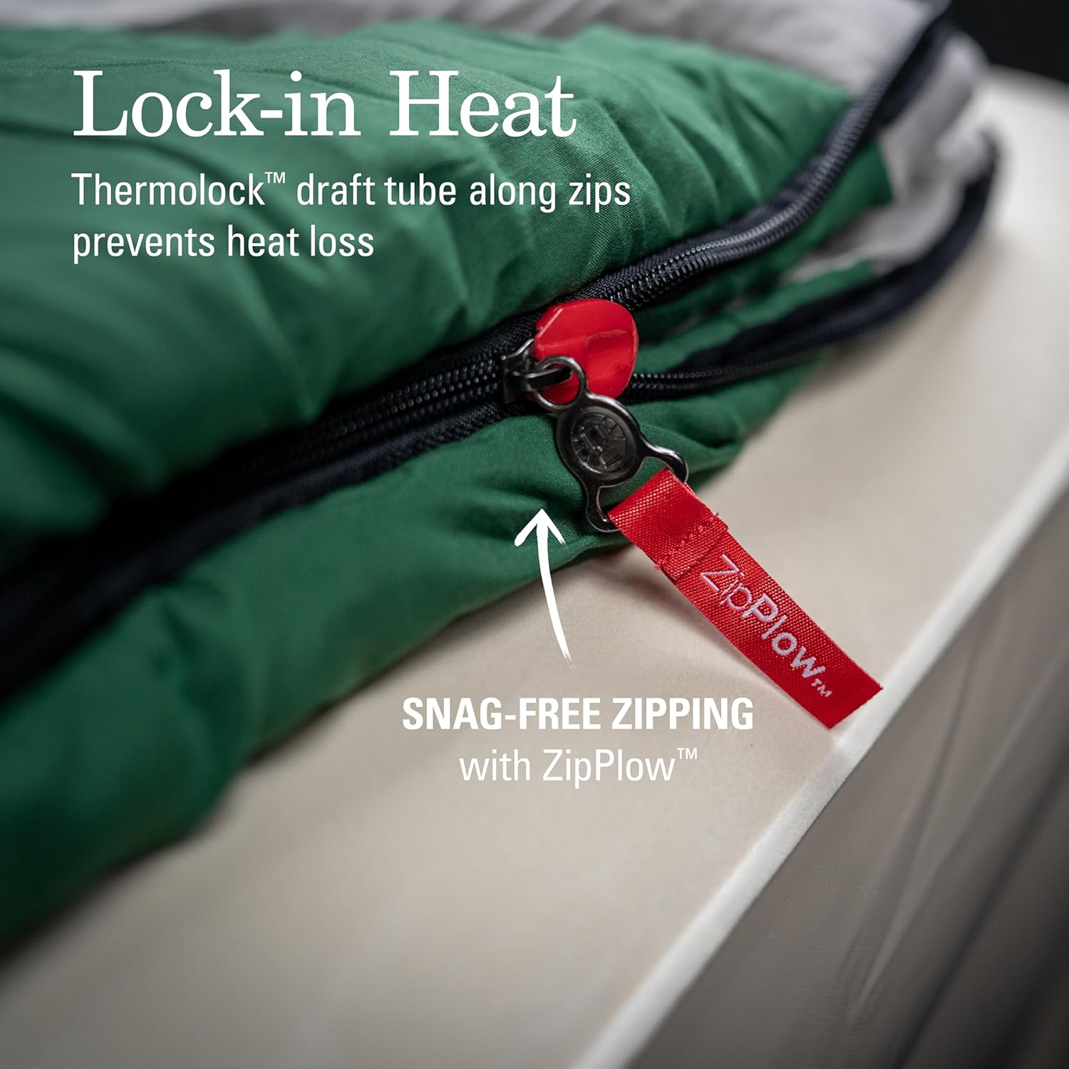 Coleman Mudgee -3&deg;C Double Sleeping Bag | 215X152Cm, Cold Weather, Polyester Fill with Extra Heat Retention, XL Stuff Sack, Brushed Polyester Shell & Lining, Comfort Cuff for Neck, Easy to Pack image number 6