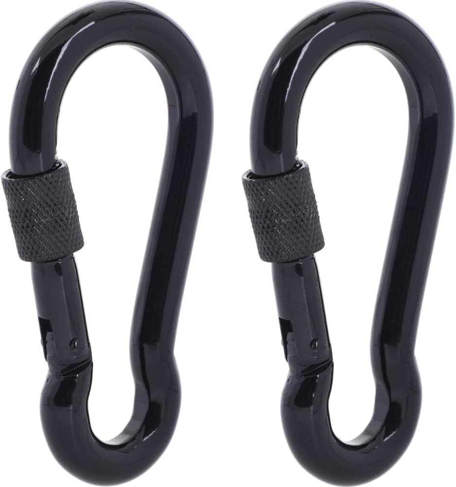 Carabiner Clips, 316 Stainless Steel Carabiner Clip, Heavy Duty Carabiner Hooks, Keychain Carabiners, Multi-Purpose Spring Snap Hook for Dog Leash, Outdoor Camping, Swing, Hammock