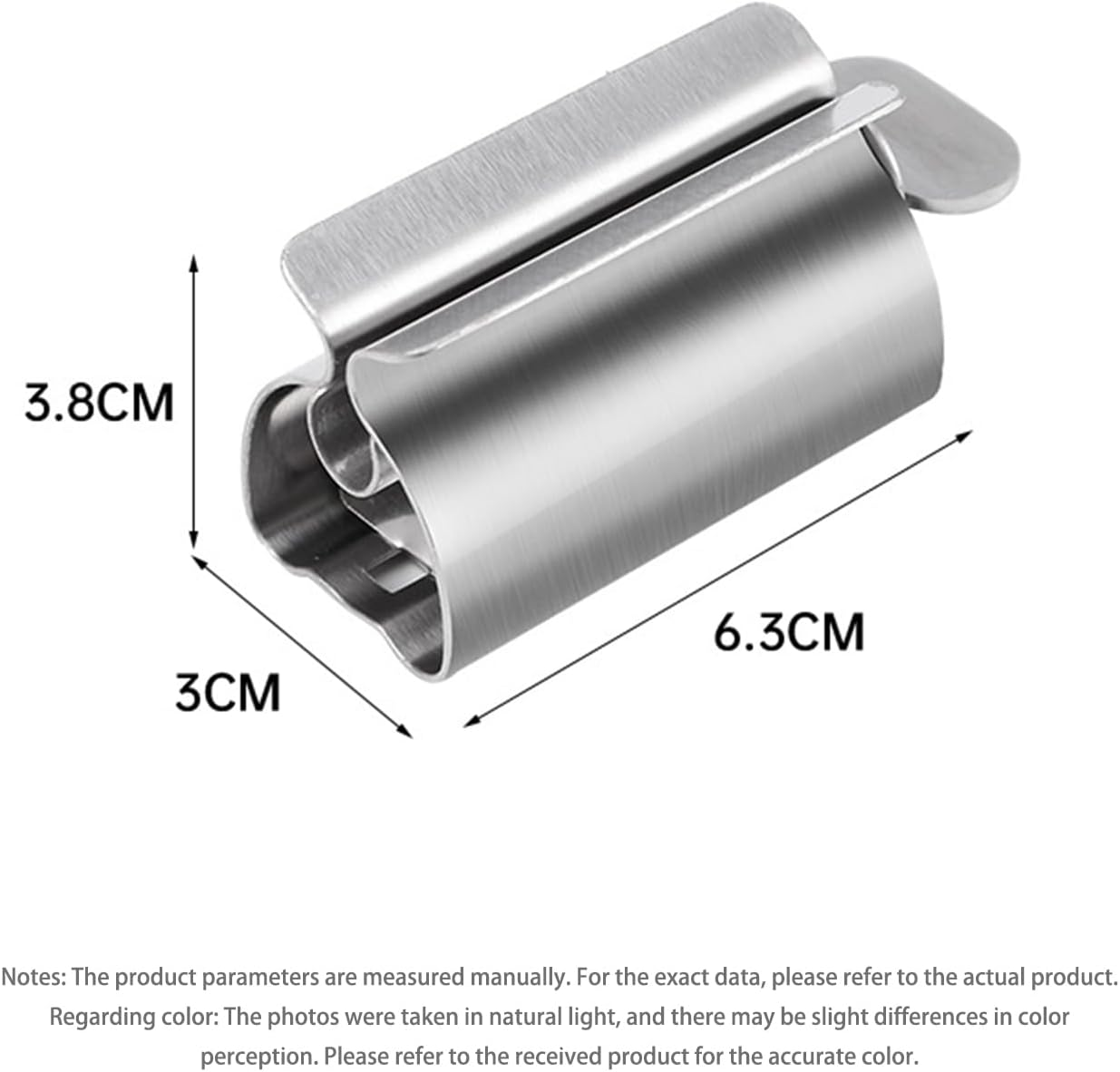 Toothpaste Squeezer Metal Tube Squeezer Stainless Steel Tube Wringer Toothpaste Seat Holder Stand 2 Pack Metal Toothpaste Squeezer image number 4