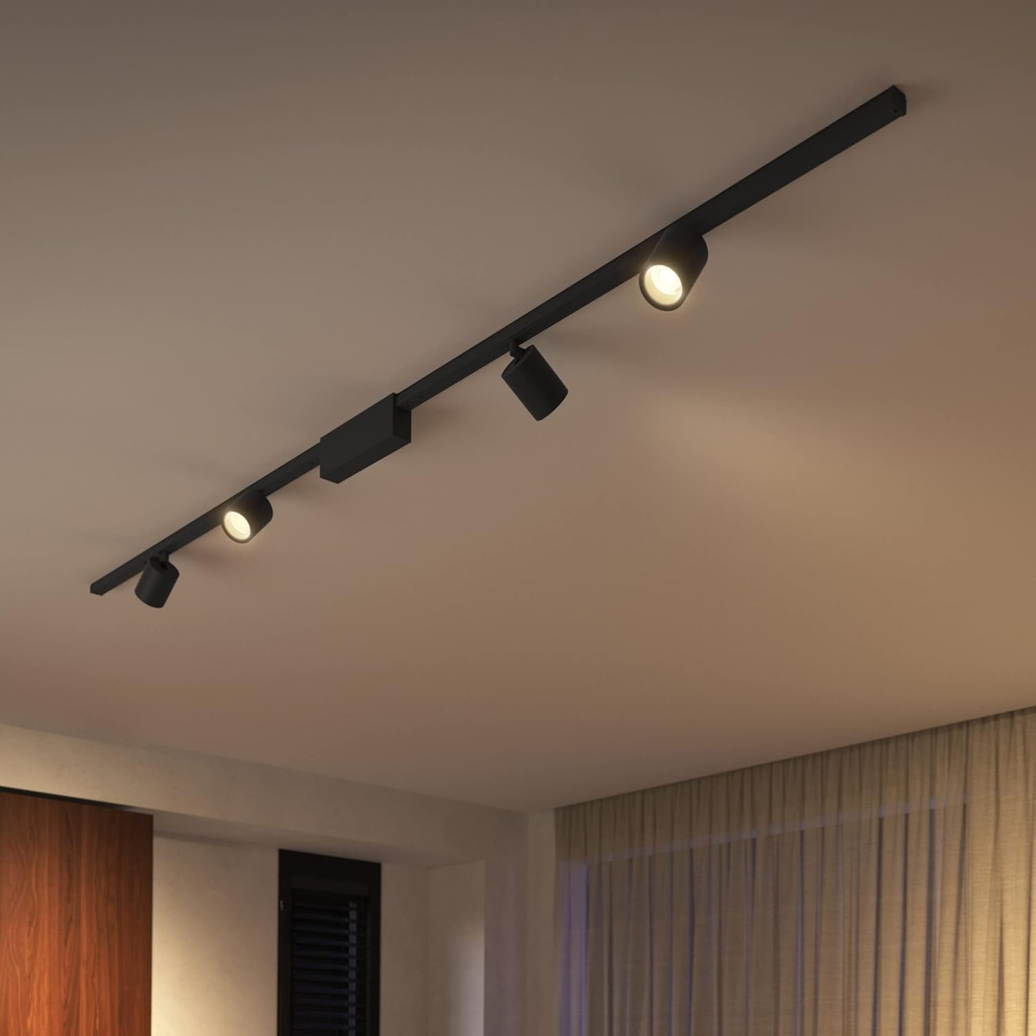 Philips Hue White & Color Amb. Perifo Expansion Spotlight, Dimmable, 16 Million Colours, Controllable via App, Compatible with Amazon Alexa, Apple Homekit & Google Assistant, Black image number 5