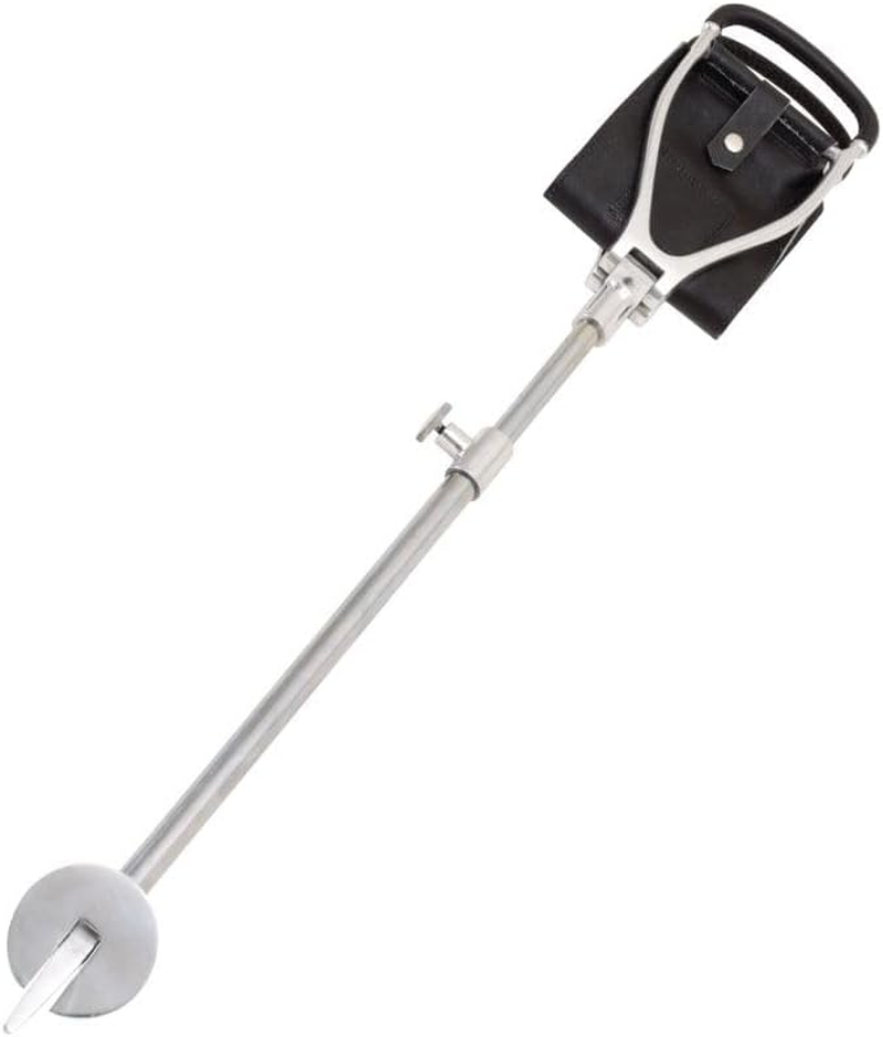 Deluxe Shooting Walking Stick Leather Seat Folding Stool Interchangeable Foot image number 4