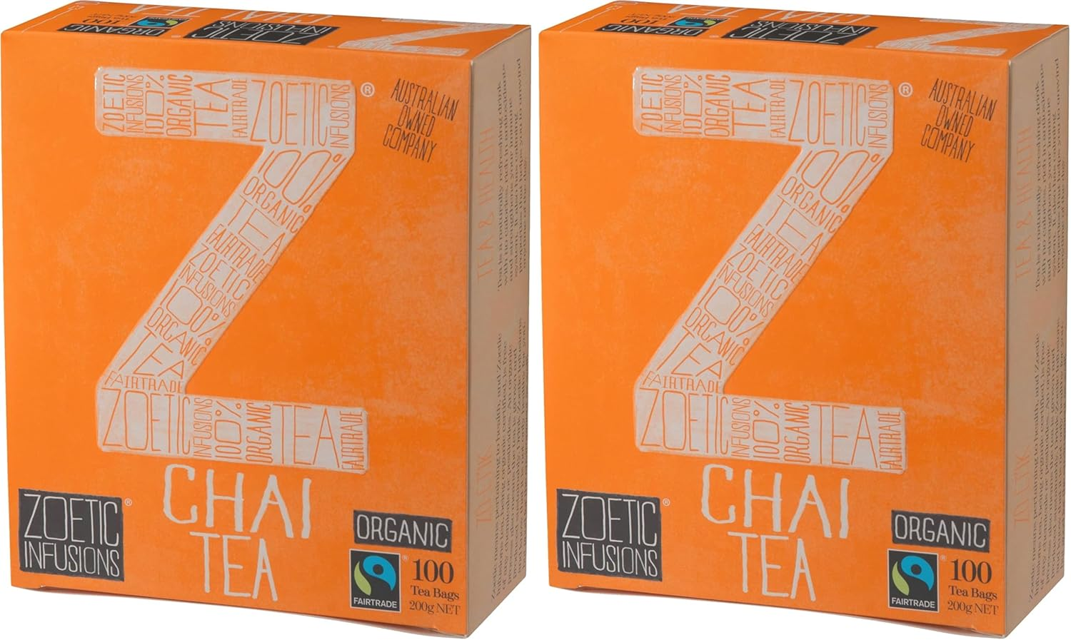 Organic Chai Tea Bags 100 Pack