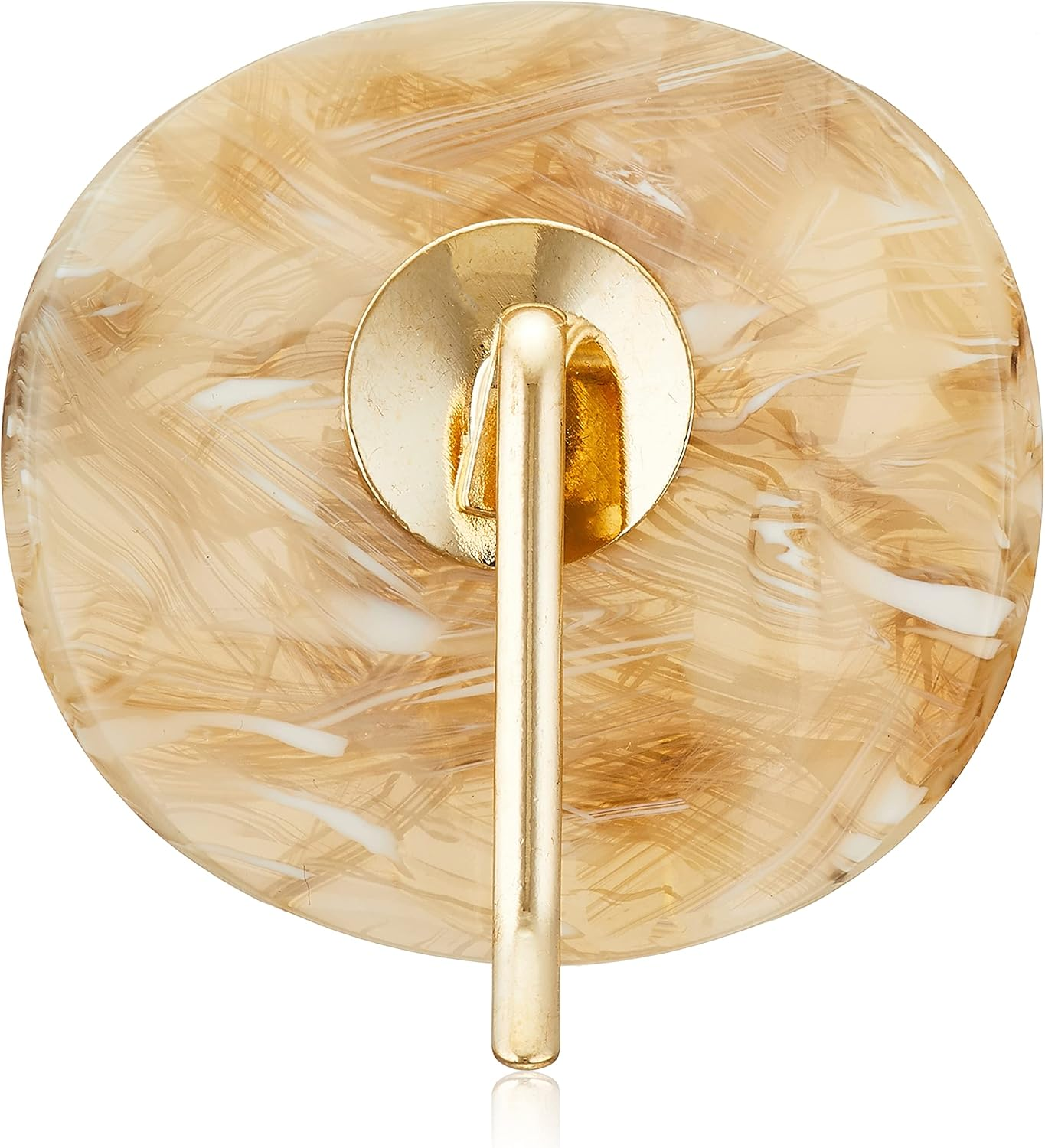 Marble Square Pony Hook [Parallel Import], なし, Acrylic Metal, No Gemstones image number 2