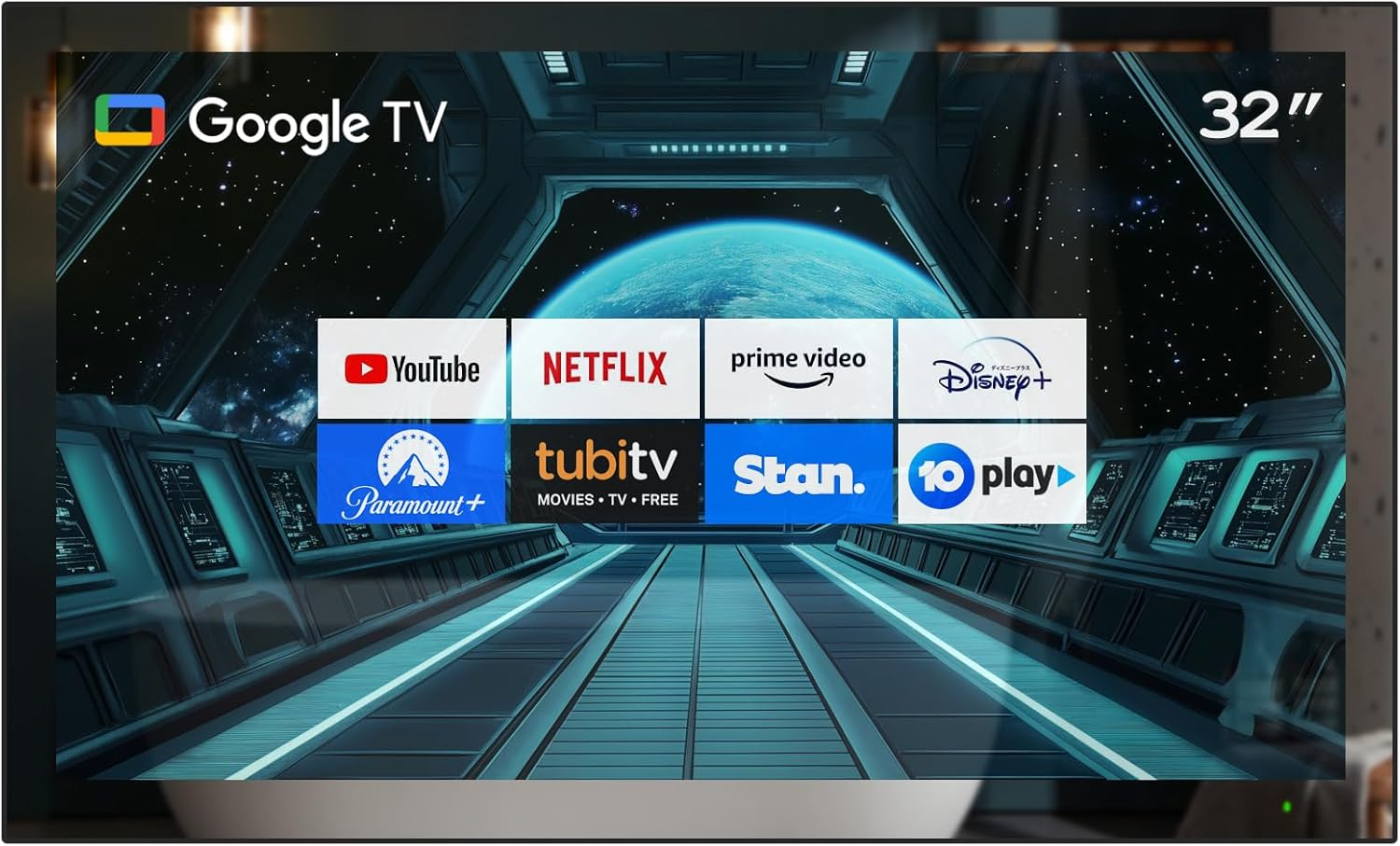 Elecsung 32 INCH Smart Mirror TV for Bathroom, 4K UHD, IPX6 Waterproof, Google, ATSC DTV Television, Voice Control with Wi-Fi & Bluetooth,The Latest Model image number 5