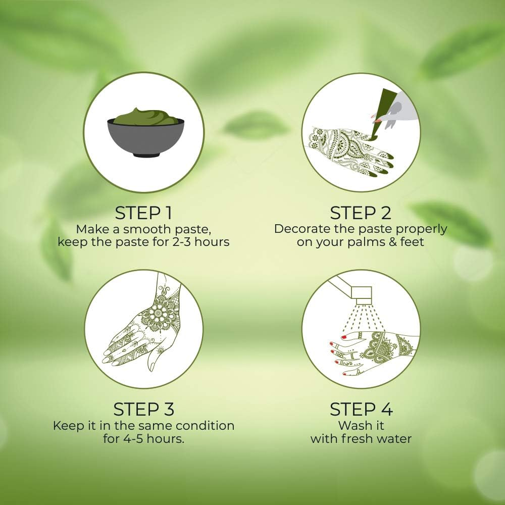 NEHA HERBALS RACHNI MEHANDI/HENNA POWDER (250G Pack) (Pack of 2) image number 3