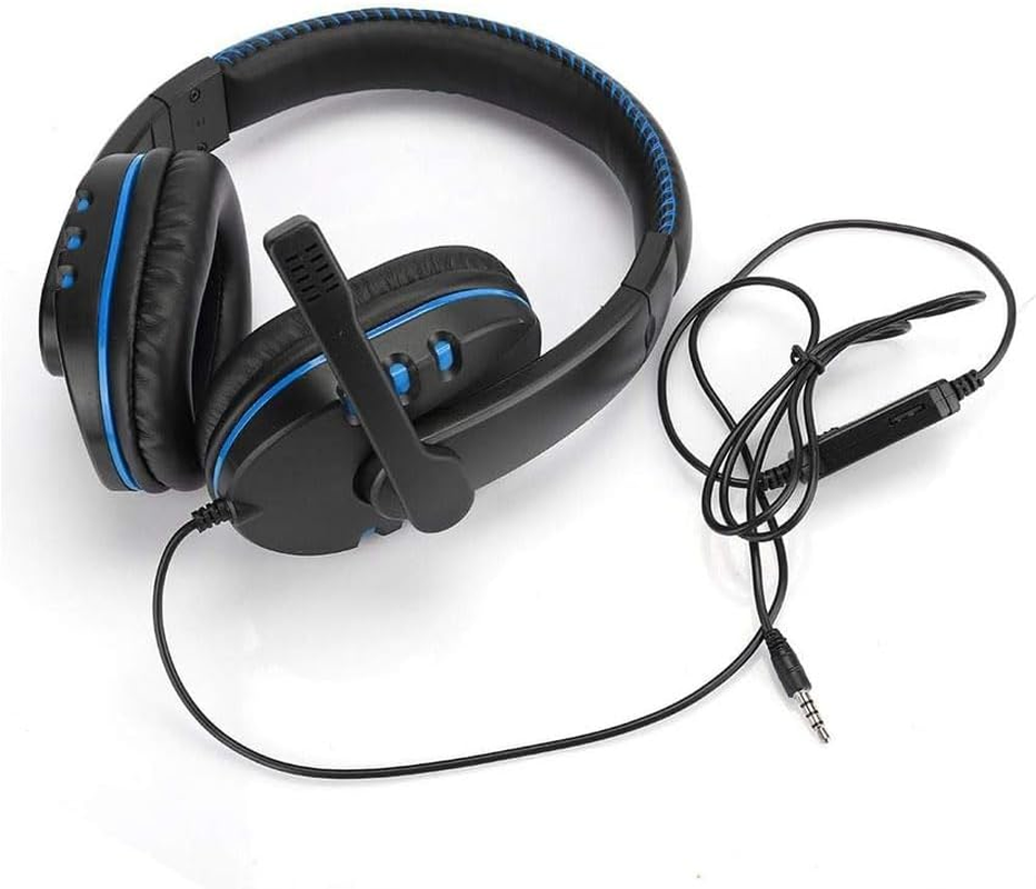 PRENDELUZ Blue Gaming Headphones for Long Hours of Gaming, Wired Headphones and Microphone image number 3