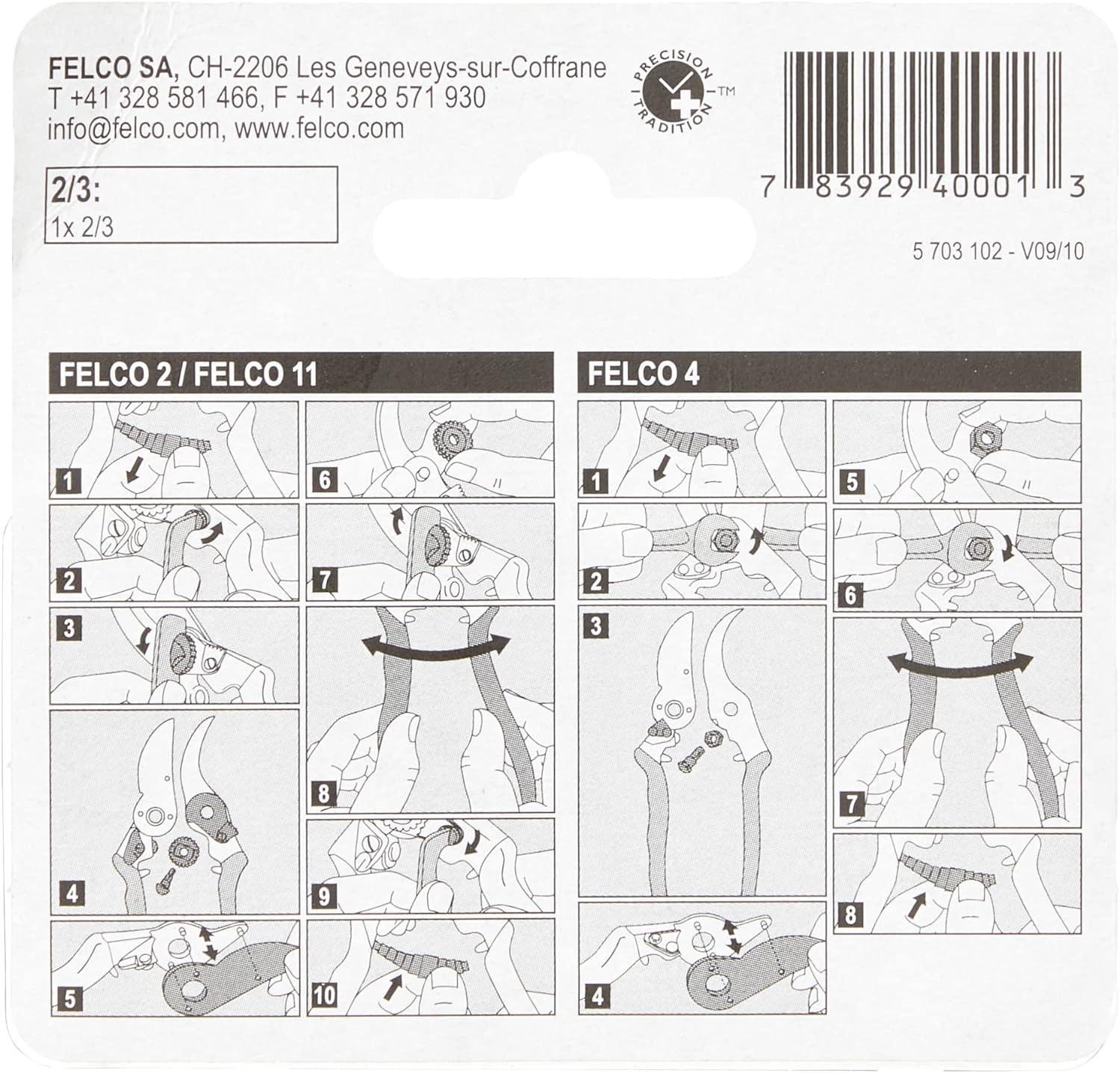 Felco Replacement Blade for 2 4 11 400 image number 1