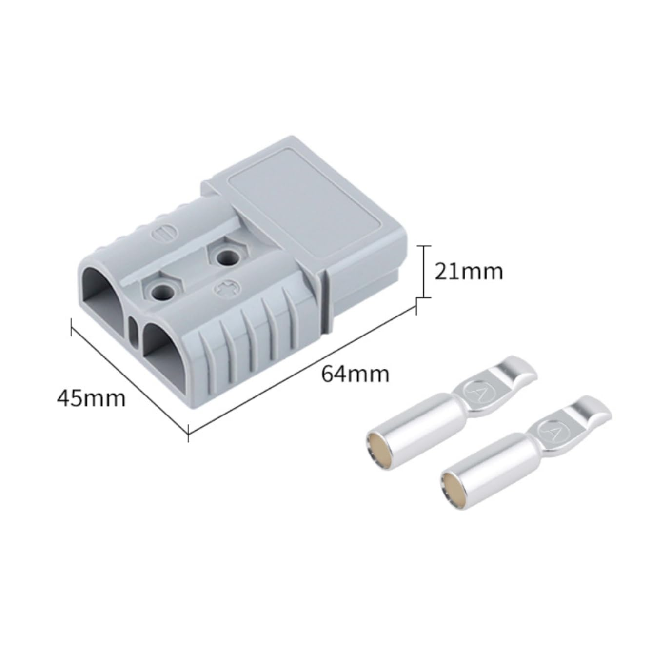 2 PCS or 4 PCS Sets 120A Anderson Plug Connectors with Dustproof Covers and Copper Terminals &ndash; Heavy Duty 12V/24V DC Power Connectors for Solar, Winch, Caravan, Trailer & 4WD (2 with Cover) image number 6