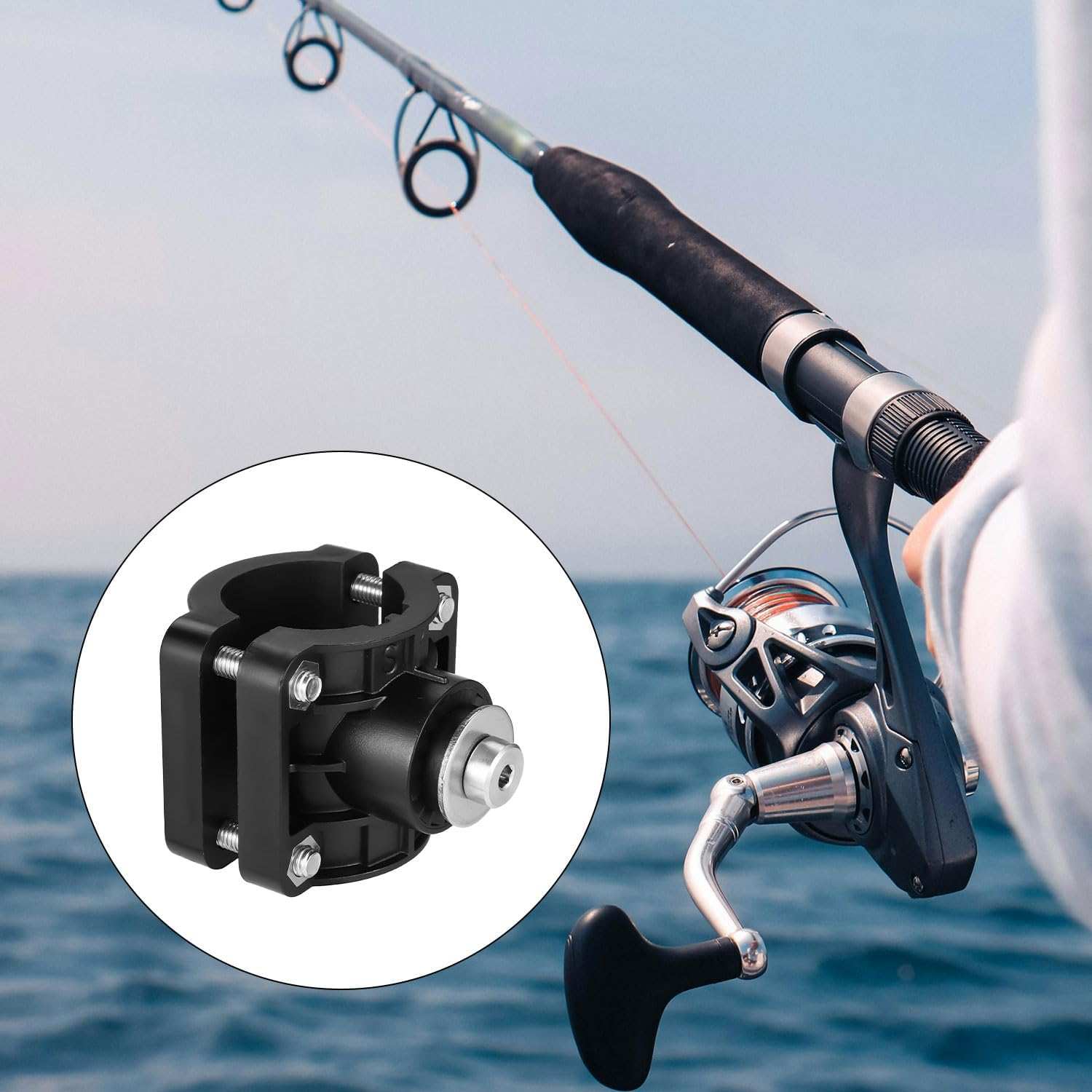 0 Degree Pole Mount Accessories, for Panoptix Lvs32-Transducer for Livescope plus LVS34 and System Replace 010-13228-03 0101322803 for Livescope Ice Fishing Bundle and Associated System image number 2