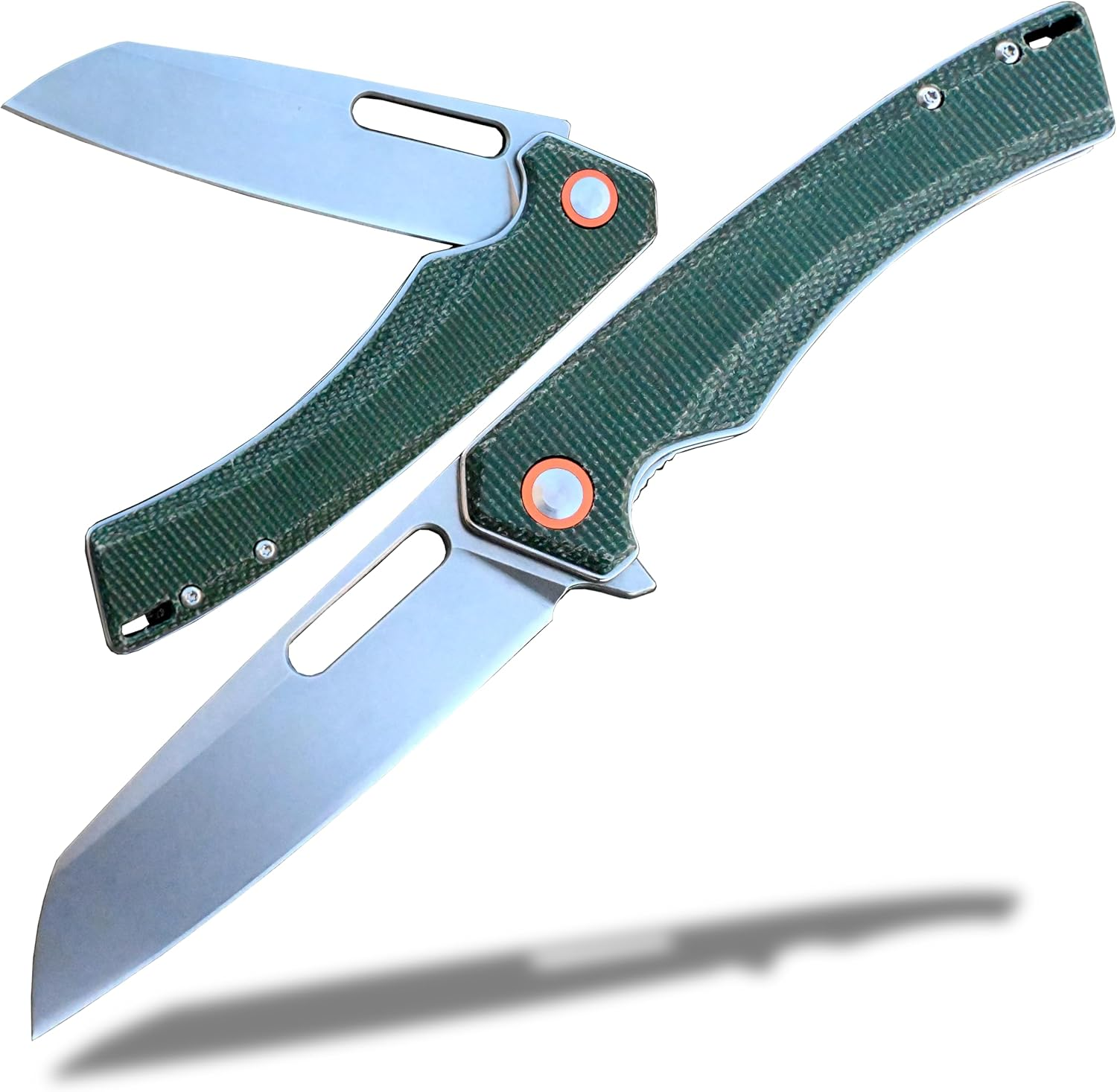 EDC Pocket Knife-Pocket Knife-Micarta Handle-D2 Steel-Folding Knife for Edc-Everyday Carry Knife for Men and Women-Indoor/Outdoor Gift image number 2