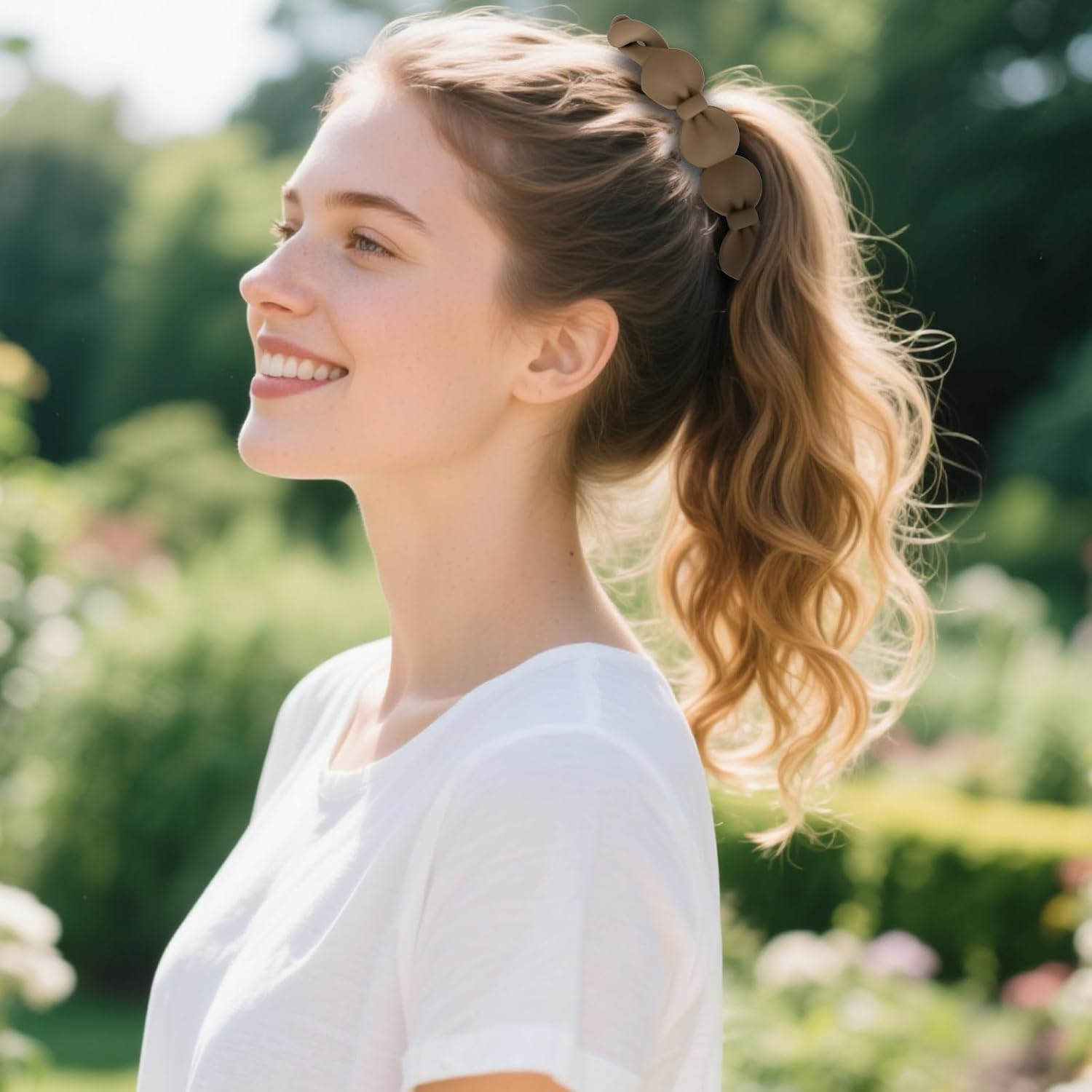 Srotmirw Banana Clip, Pack of 5 Brown Hair Clips Women by Solid Color for Women and Girls image number 1