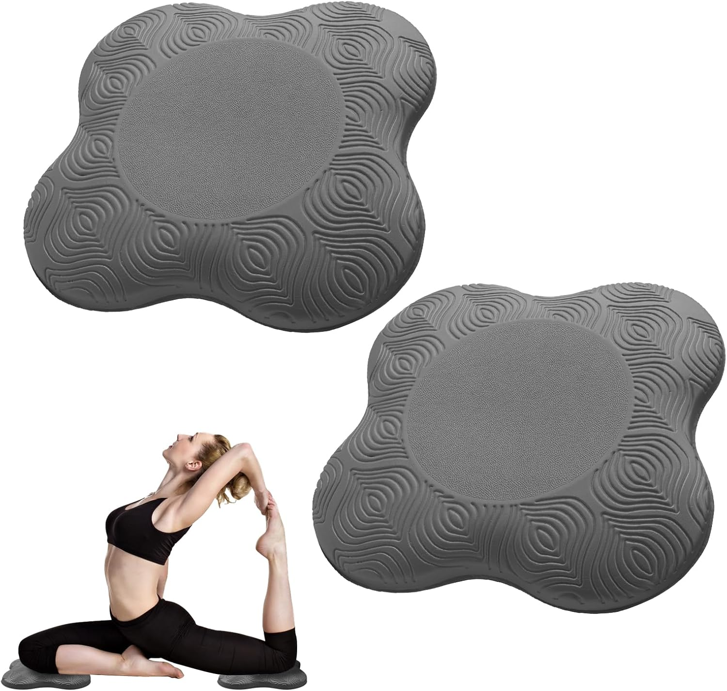 2 Packs Yoga Knee Pad Cushion Extra Thick for Knees Elbows Wrist Hands Head Foam Pilates Kneeling Pad Yoga Knee Cushion Thick Exercise Pads for Knees Elbows Wrist Hands Head Foam Pilates