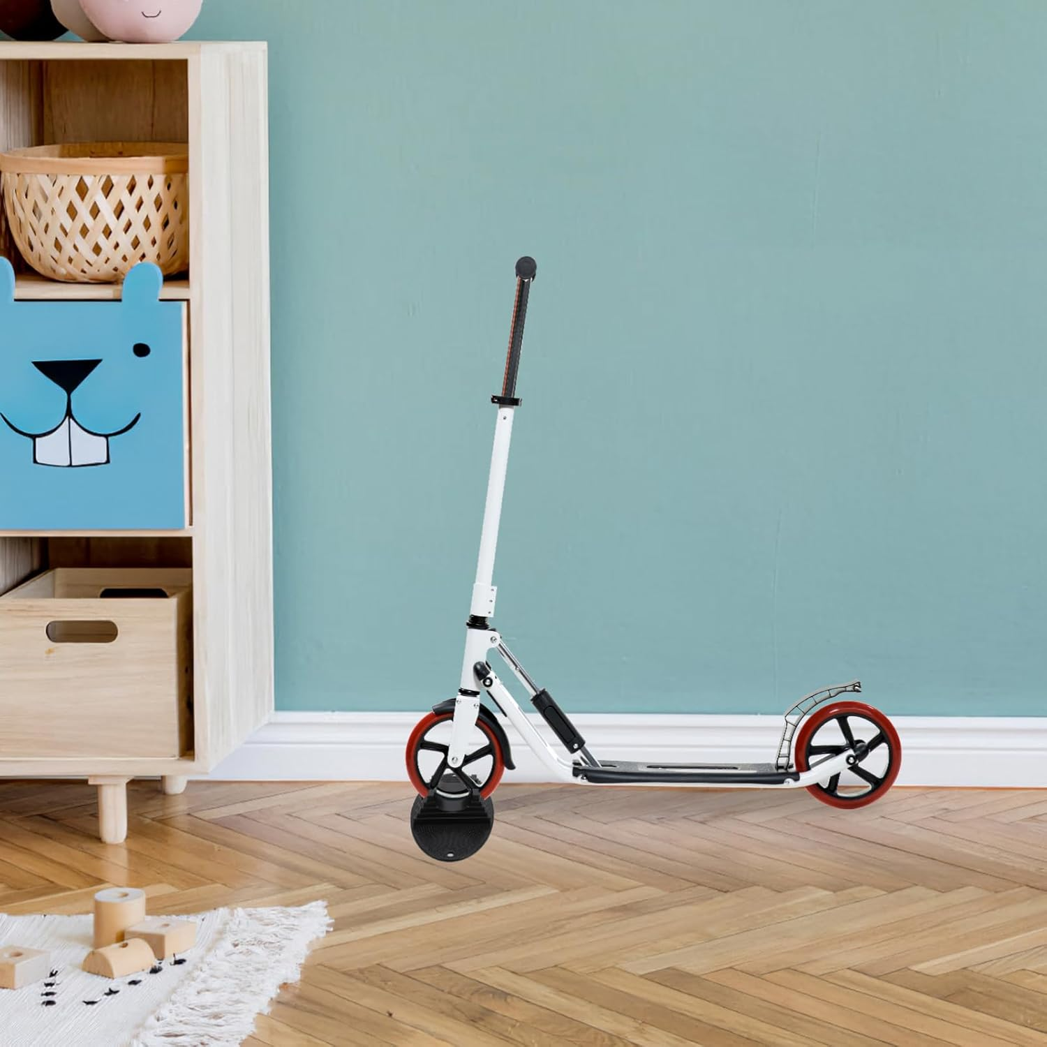 2Pcs Scooter Rack Scooter Holder Scooter Stand Plastic Scooter Storage Rack Scooter Parking Stand Scooter Parking Rack Scooter Wheel Storage Stand Scooter Parking Accessories image number 4