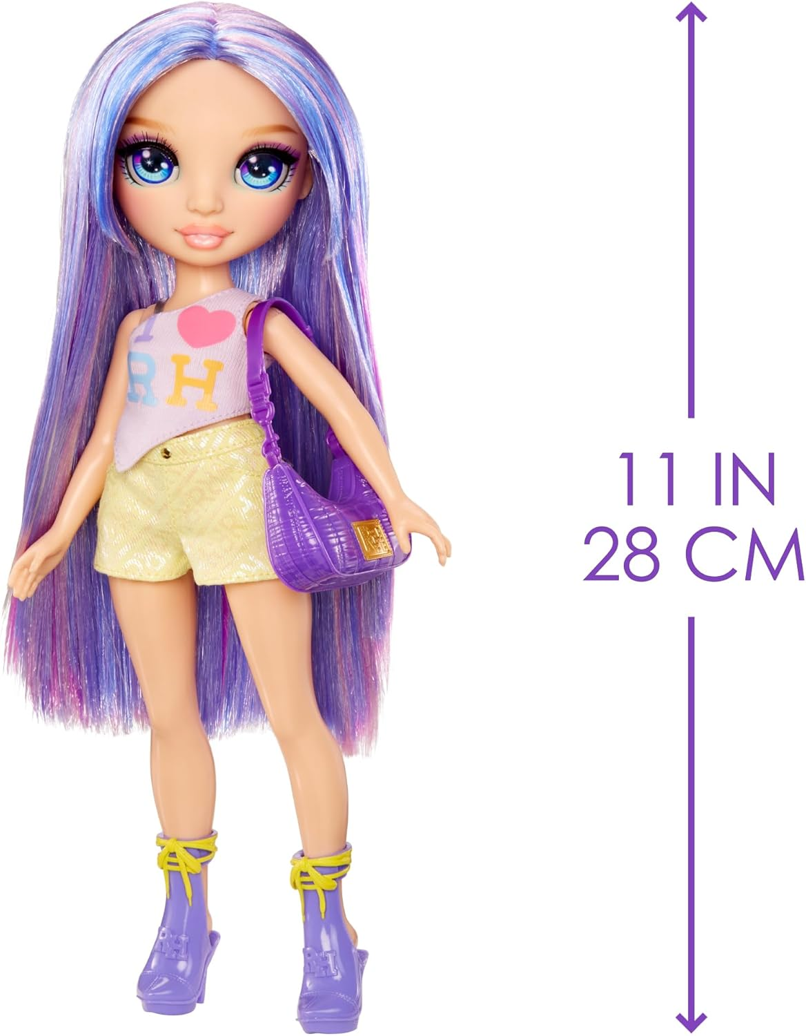 Rainbow High My Fashion Style - Violet - Purple 27Cm Fashion Doll with Statement Outfit, Stylish Handbag, Fun Toy Present for Girls, Suitable for Children Ages 4-12 Years - Amaya image number 6