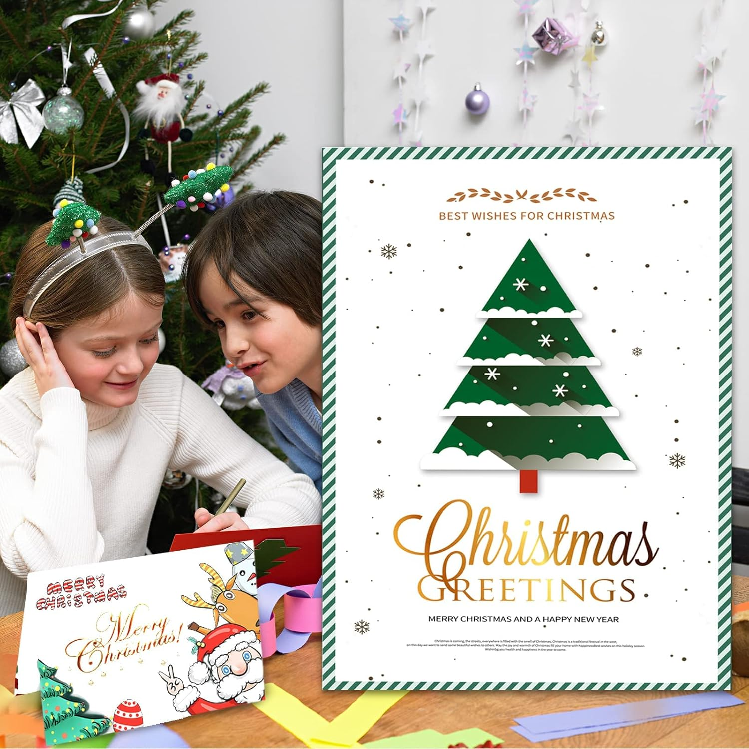 Igolife 50 Sheets White Cardstock A4 Card Stock 250GSM Heavyweight Paper Thick Paper for Scrapbooking, Crafts, Business Cards, Invitations image number 2