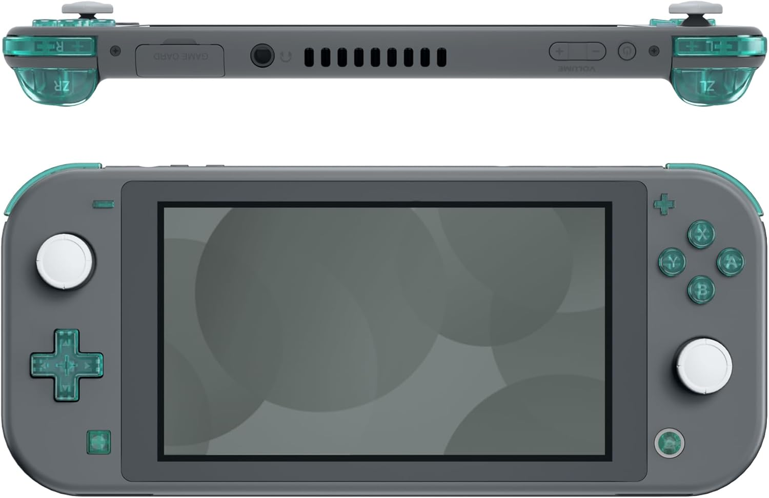 Extremerate Emerald Green Replacement ABXY Home Capture plus minus Keys Dpad L R ZL ZR Trigger for Nintendo Switch Lite, Full Set Buttons Repair Kits with Tools for Nintendo Switch Lite image number 2