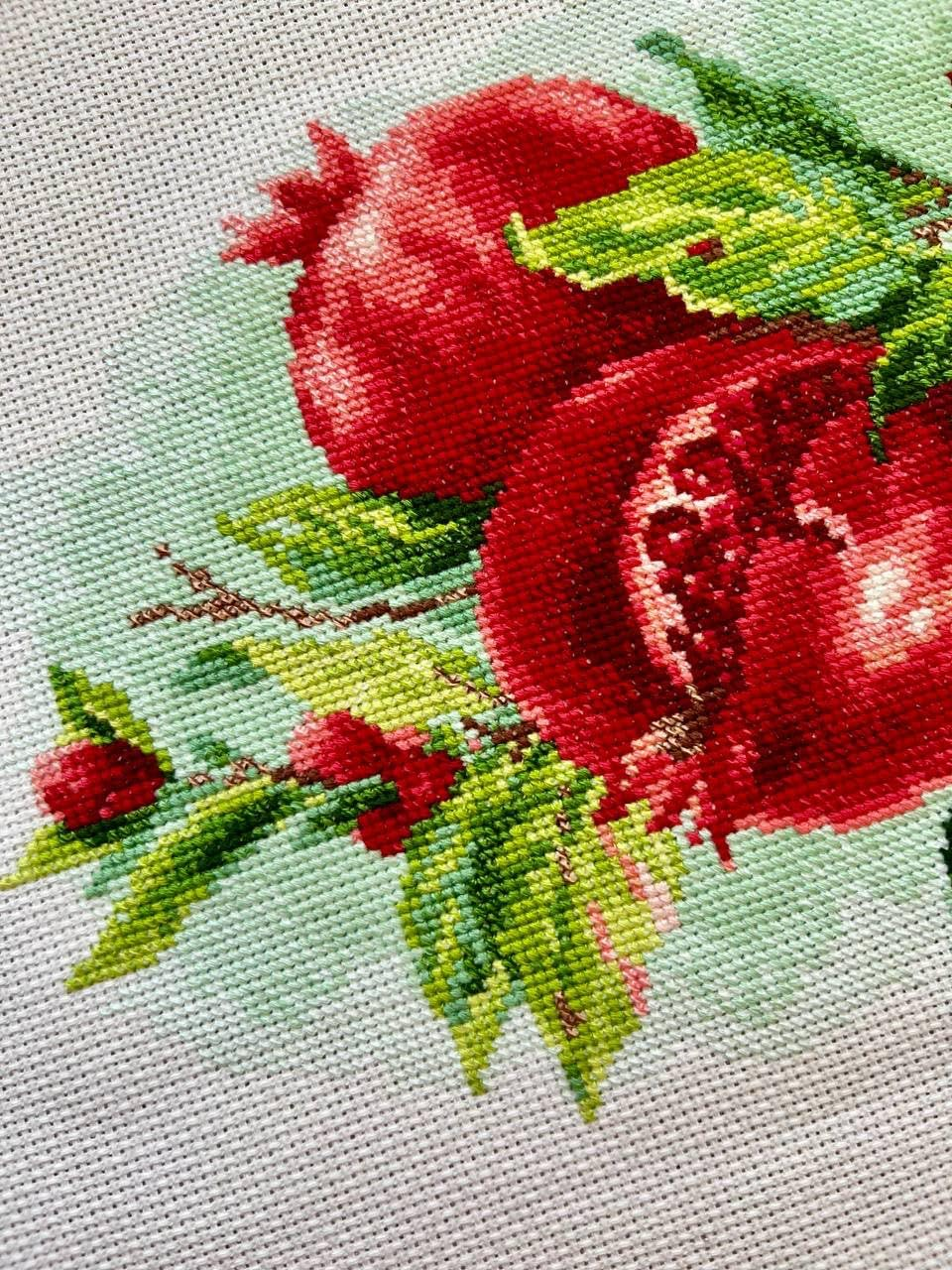 RIOLIS Counted Cross Stitch Kit 11.75"X8.25" Juicy Pomegranate (14 Count) image number 2