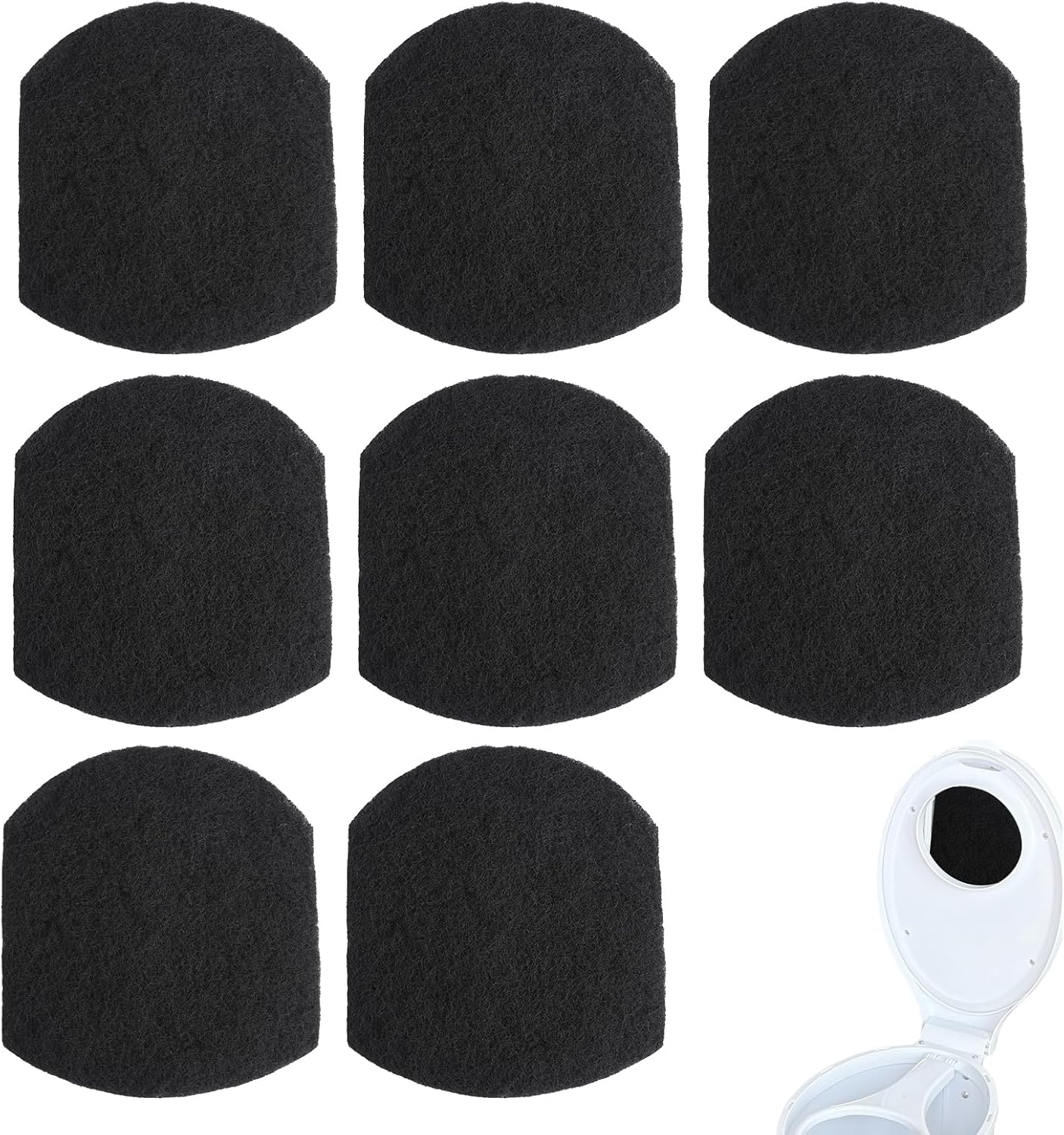 8Pcs Diaper Pail Deodorizers, Activated Charcoal Smell Eliminators Carbon Filters Refills Compatible with Ubbi Diaper Pail to Keep Home Fresh Air image number 5