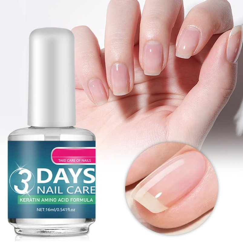 3 Day Nail Treatment, Nail Serum for and Strength, Nourishing Nail Nutrient Oil, Multi-Purpose Nail Repair, Moisturize Strengthen Brighten Nails Care, Nail Strengthener (2PCS) - 3Pcs image number 4