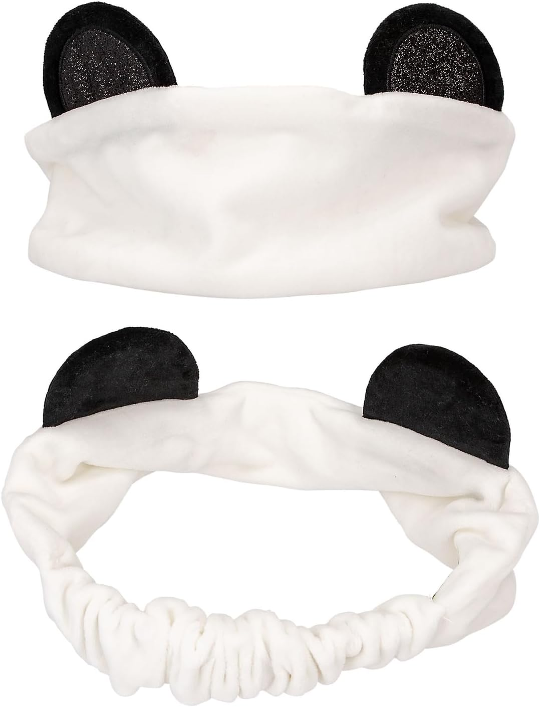 Depesche 12823 Topmodel Beauty and Me - Cosmetic Hair Band Made of Soft Material, White with Black Panda Ears, Headband for Skin Route image number 1