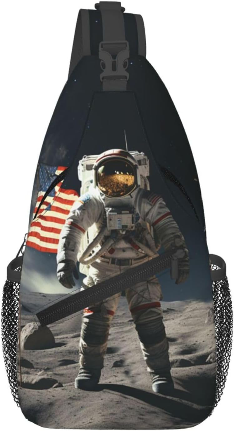 Glbnsheric Sling Bag for Women Men Crossbody Bag Sling Backpack Flamingo Bird Cross Body Bag Adjustable Chest Bag