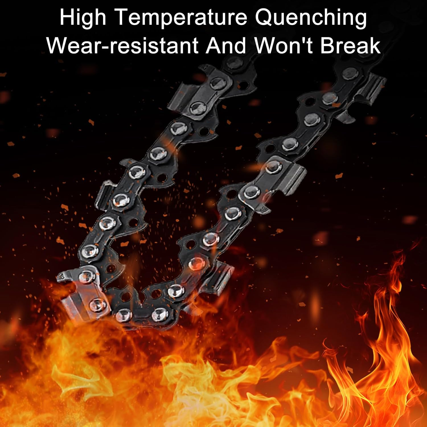 Windance 3 Pack, 18Inch Gauge 72 Drive Link Chainsaw Chain Fit for Husqvarna/Dolmar/Jonsered, Heavy Duty Carbon Steel Saw Chain image number 5