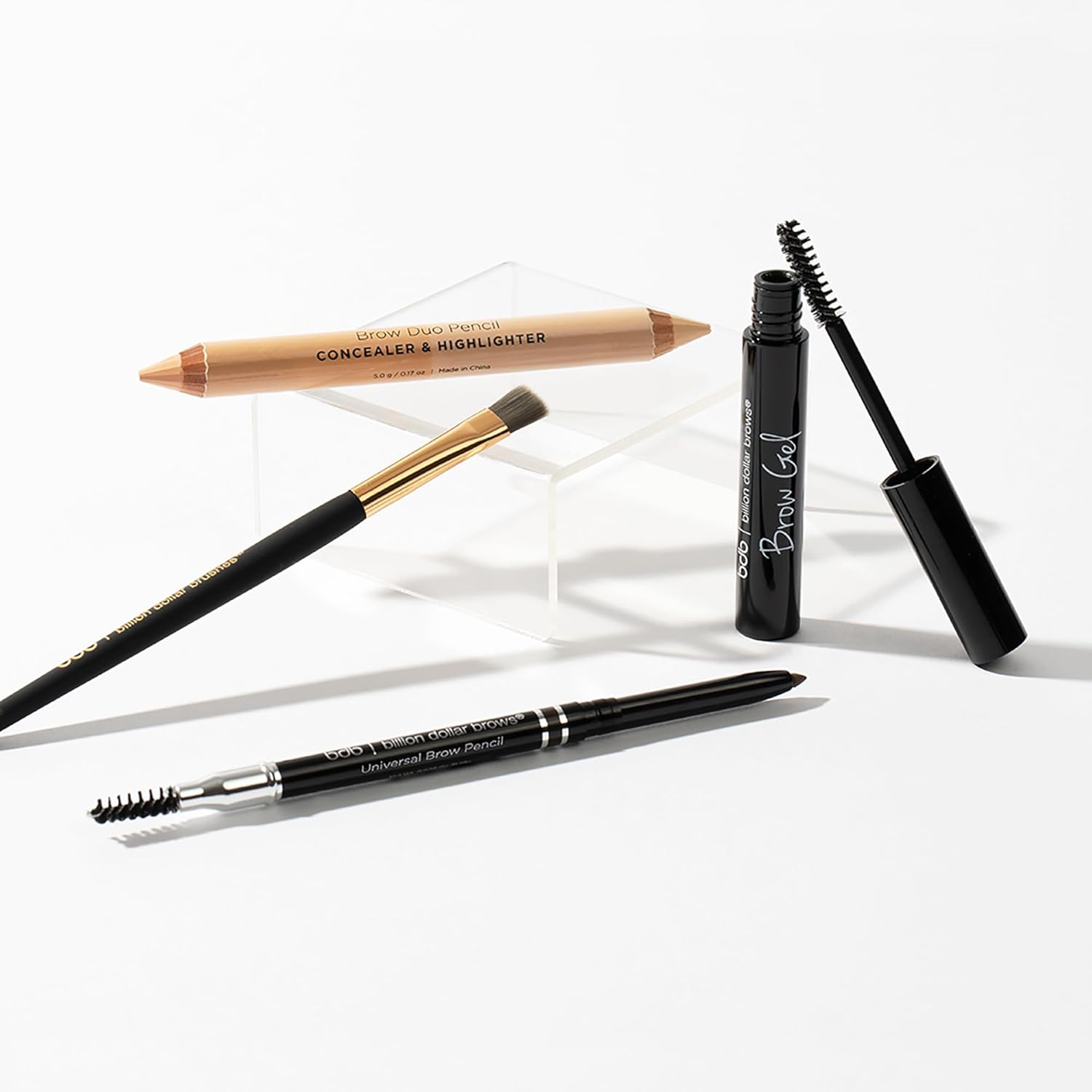 Billion Dollar Brows Best Sellers Kit: 1X Universal Brow Pencil 0.27G/0.009Oz, 1X Brow Duo Pencil 2.98G/0.1Oz, 1X Smudge Brush, 1X Brow Gel 3Ml/0.1Oz 4Pcs image number 1