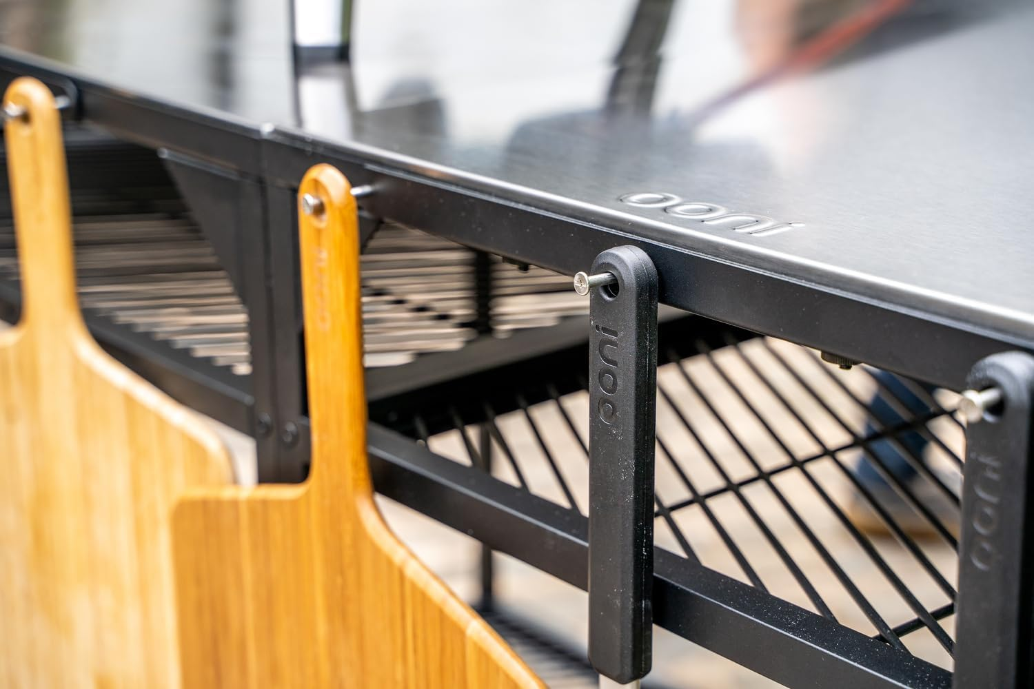 Ooni Medium Modular Table - 31X22X35 Inch Pizza Oven Table Cart, Stainless Steel Pizza Oven Stand, Grill Barbecue Stand, Outdoor Table, Pizza Oven Accessories, Outdoor Pizza Oven Tables, Pizza Station image number 4