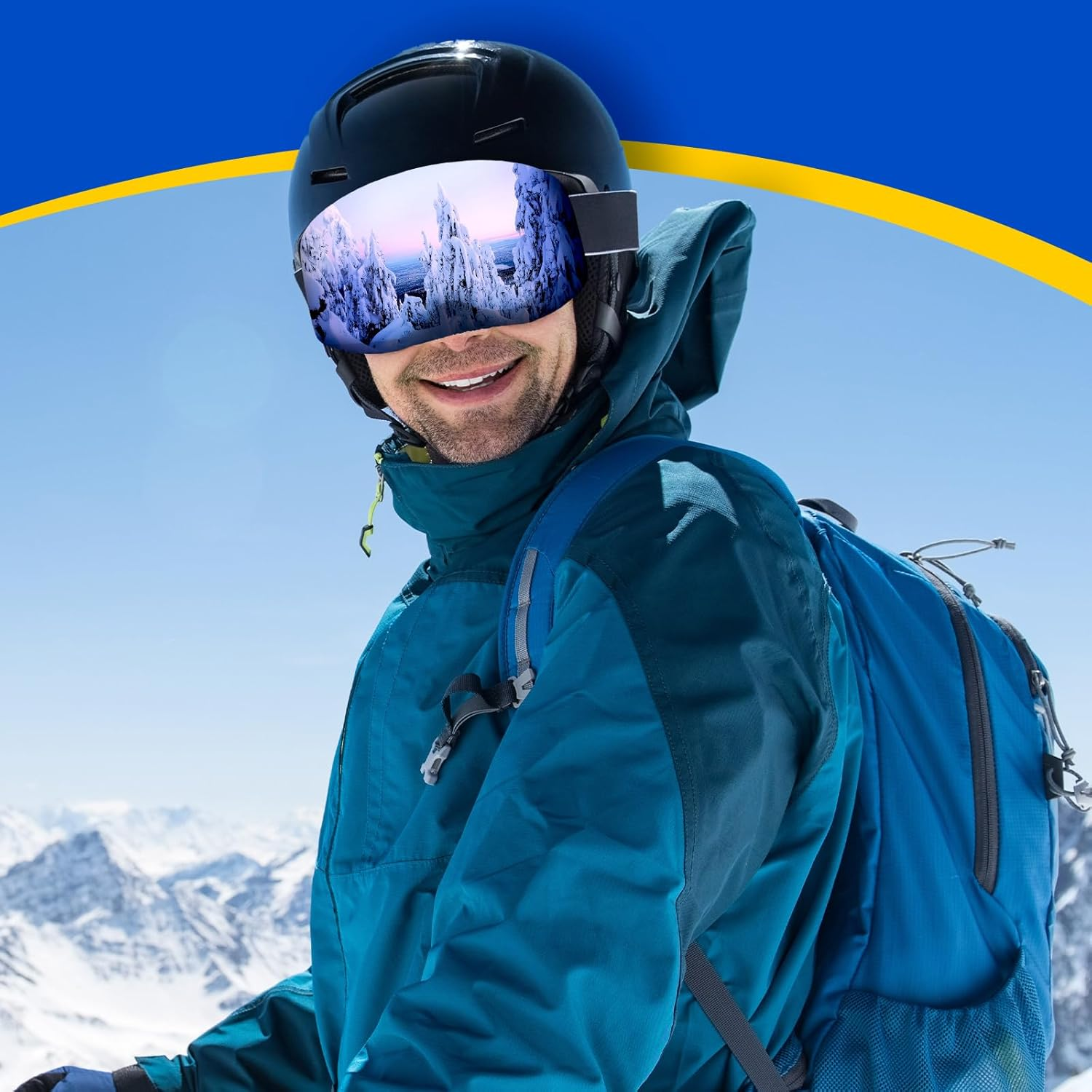 6 Pcs Ski Snowboard Goggle Cover Sleeve Protective Goggle Cover Protectors Lens Scratch Dust Protection for Travel Storage Youth and Kids Accessories, 6 Styles image number 3