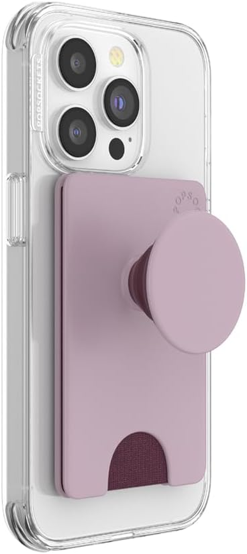 POPSOCKETS Pop Wallet+ Grip Card Holder for Phone & Tablet (Genuine) - Blush Pink