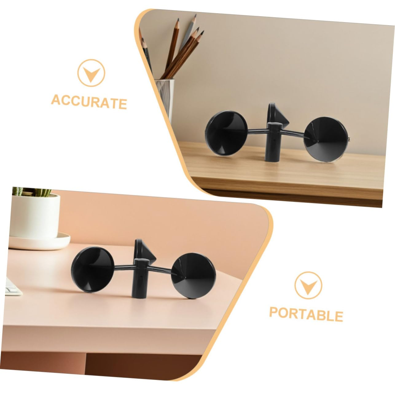 TIDTALEO 3Pcs Metal Wind Speed Anemometer Cups for Accurate Wind Measurement Quick Response Airflow Sensors for Meteorological Observation HVAC Systems and Outdoor Use image number 3