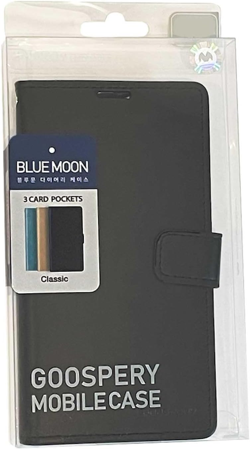 Mercury Goospery Blue Moon Diary Wallet Case for Iphone 14 Pro Max (6.7") - Black