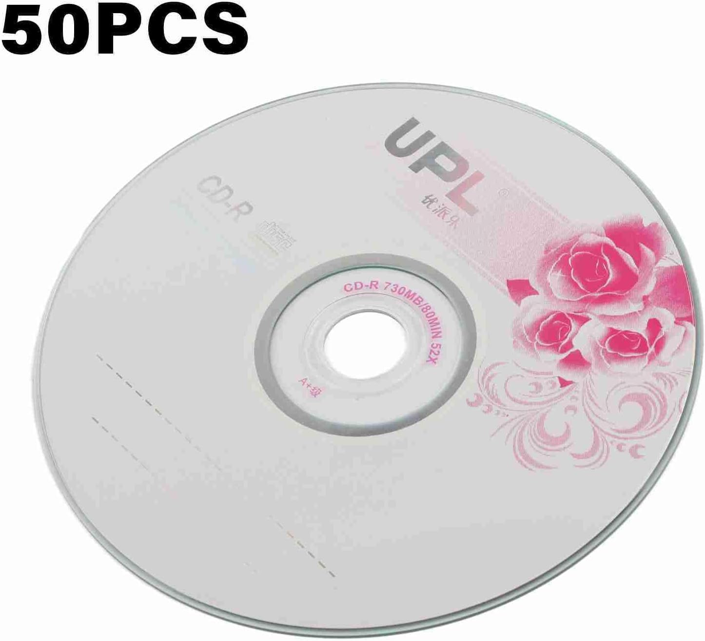 CD R Blank Discs, 52X 730MB Recordable Disc Blank Cds for Storing Digital Images Music Data, Long Term Data Archiving Discs, 175 Songs Storage Capacity, 225 Photos Storage Cds (50PCS) image number 6