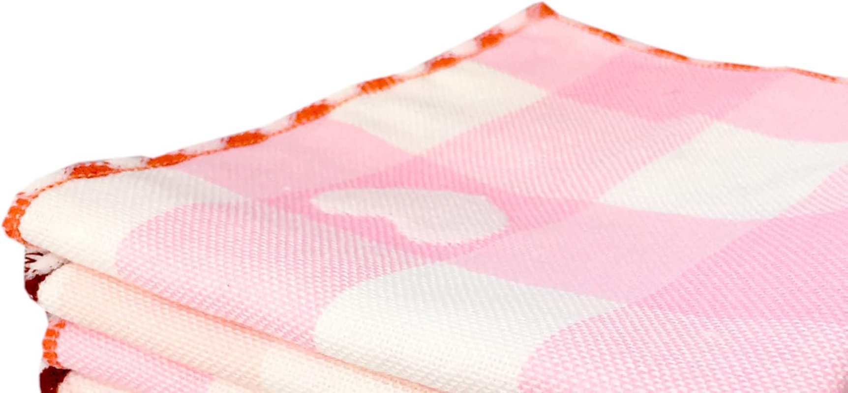 CLUZE Women Heart Printed Handkerchief - Cotton Hanky, Face Towel (Light Color) (Size 25X25 Cm) image number 2