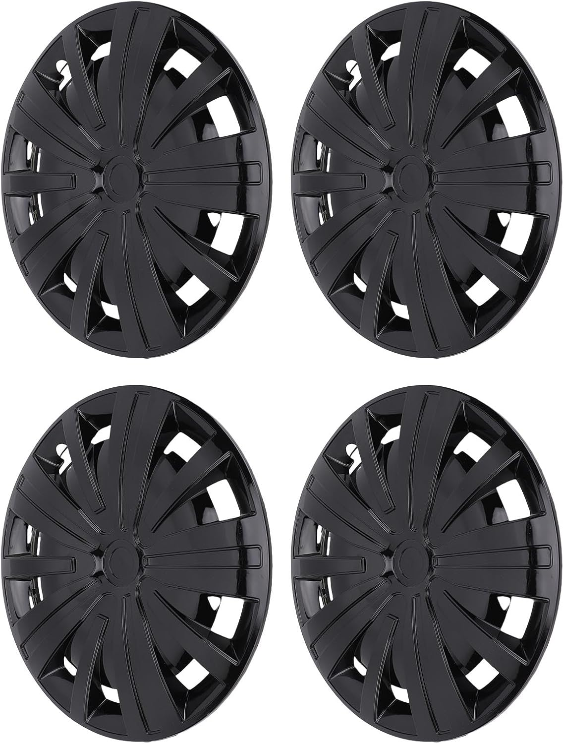 16 Inch Hub ABS Wheel Covers for R16 Rims - Fit for Suvs, Trucks & Cars, Stylish & Design - Black image number 3